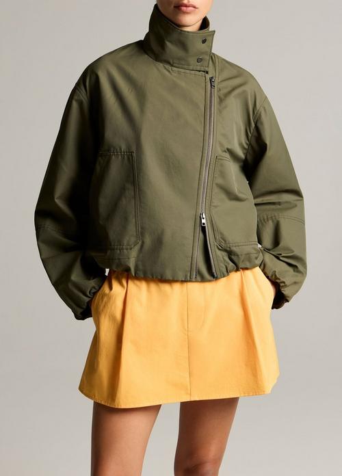 Sculpted Cotton-Blend Parachute Jacket