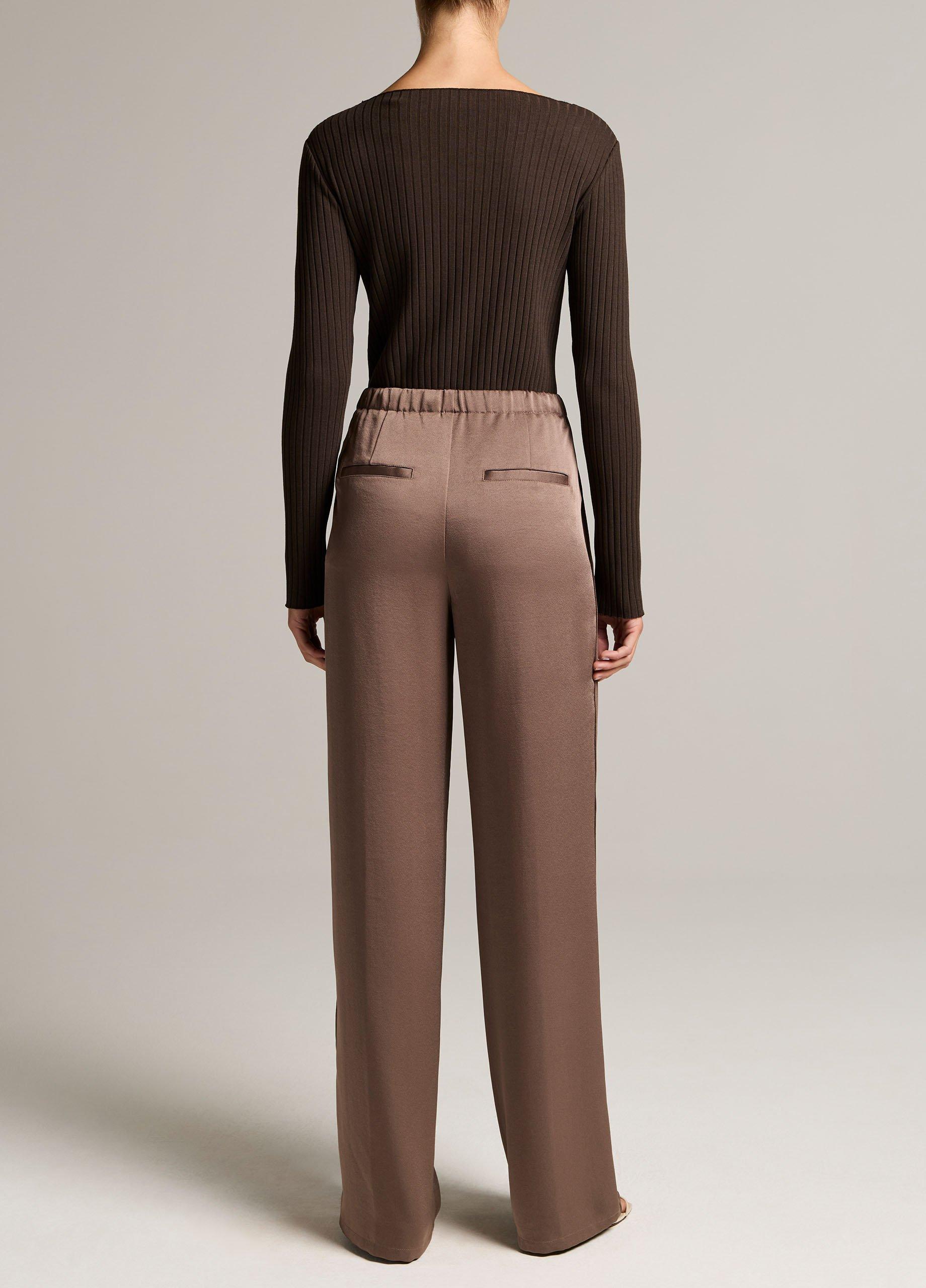 Mid-Rise Shine Crepe Pull-On Pant image number 2