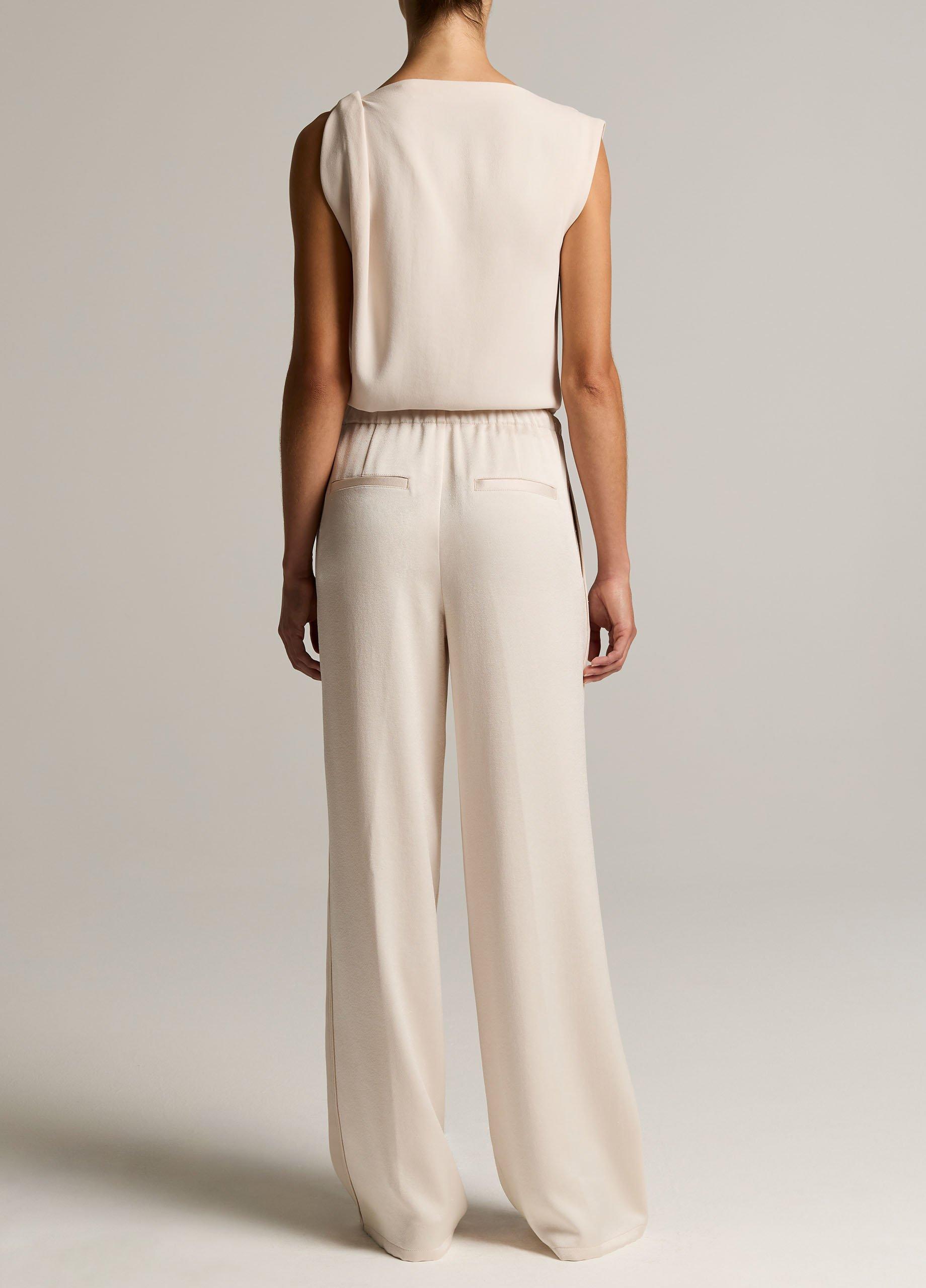 Mid-Rise Shine Crepe Pull-On Pant image number 2