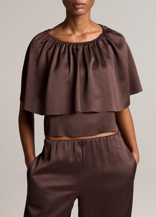 Convertible Pliss&eacute; Cape Top