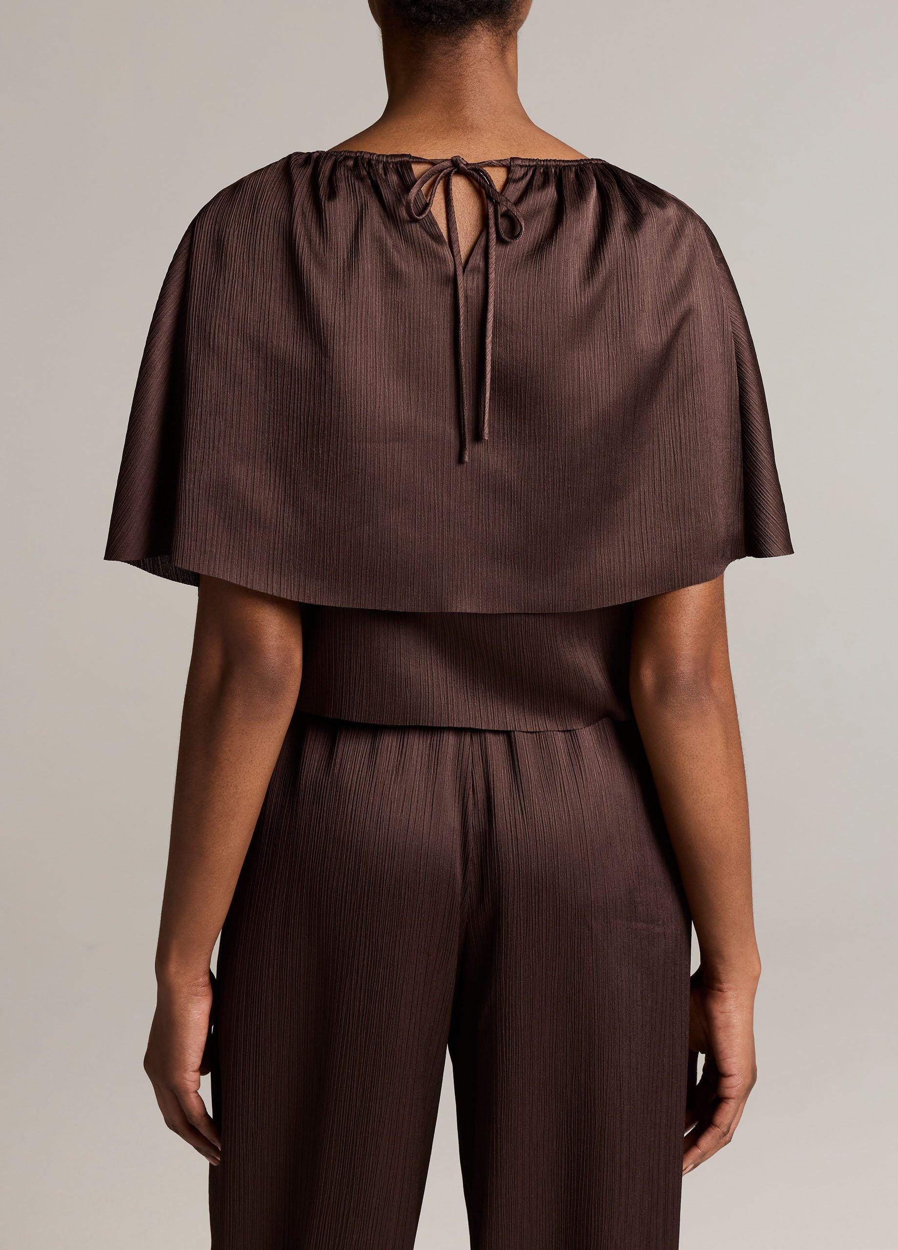 Convertible Pliss&eacute; Cape Top image number 2