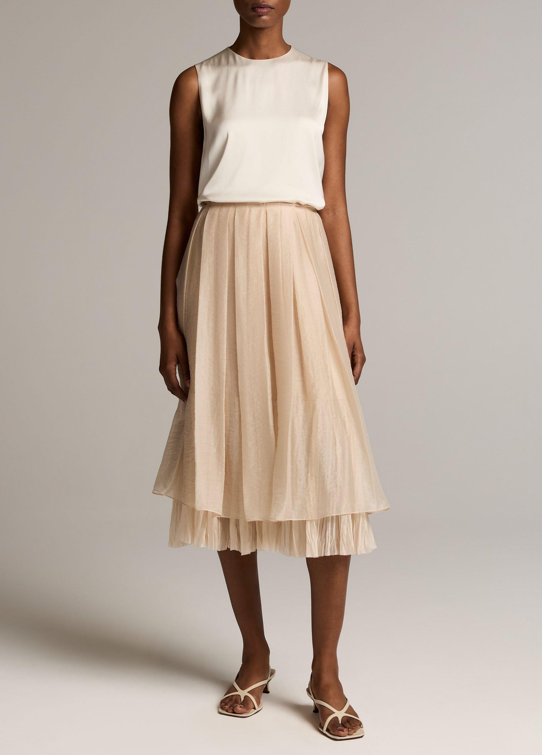 Pleated Layered Skirt image number 0