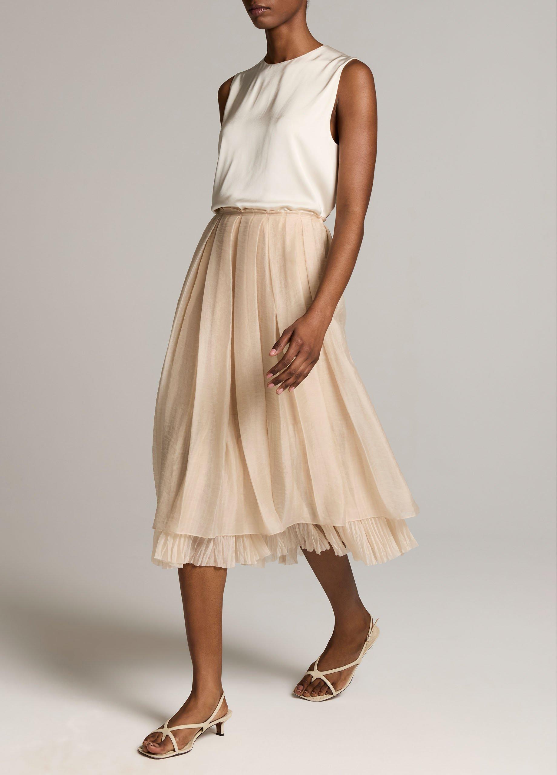 Pleated Layered Skirt image number 1
