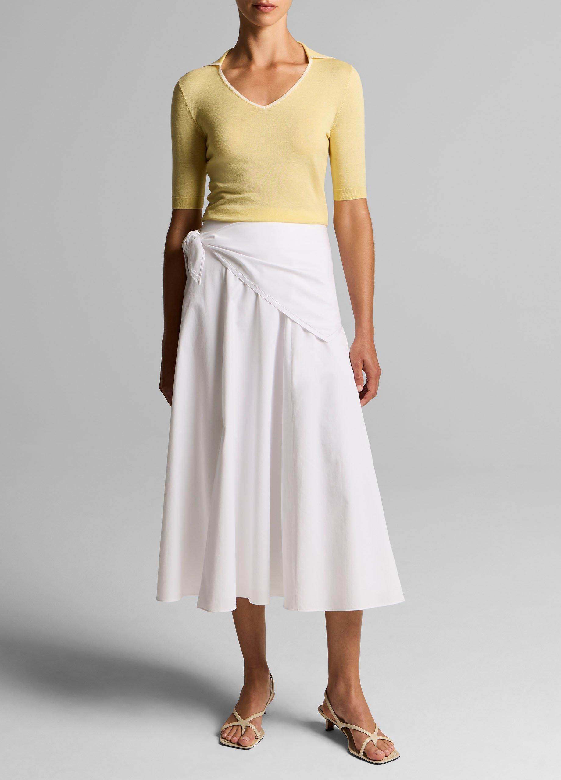 Tipped Italian Cotton-Cashmere Polo Sweater image number 3