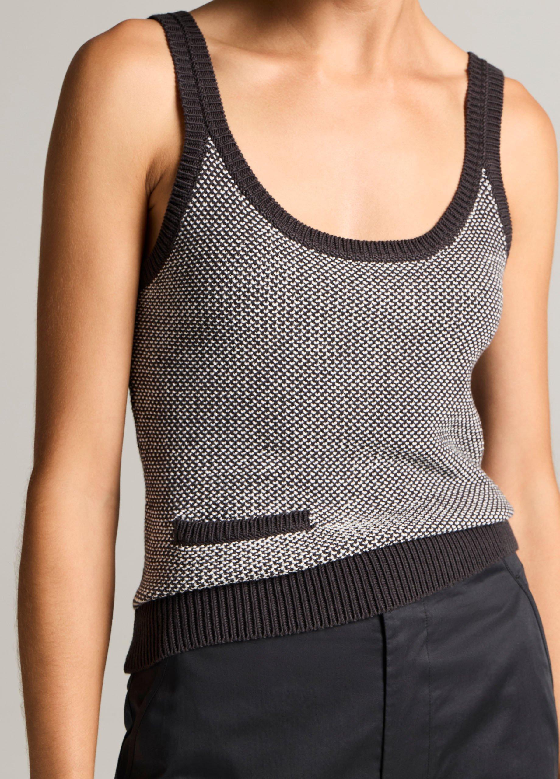 Birdseye Cotton Pocket Tank image number 1