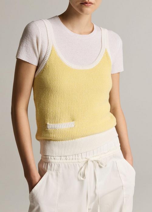 Birdseye Cotton Pocket Tank