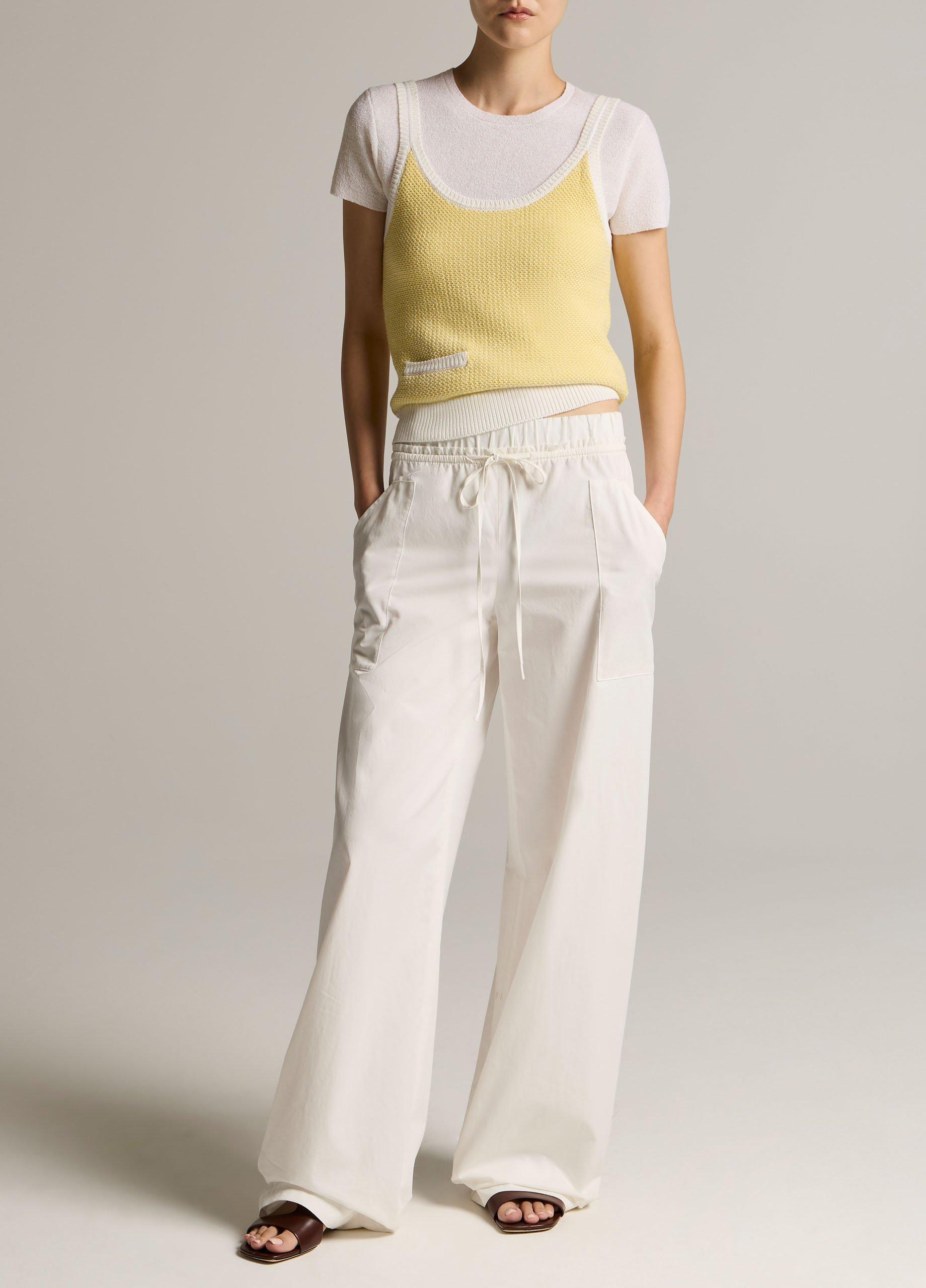 Birdseye Cotton Pocket Tank image number 3