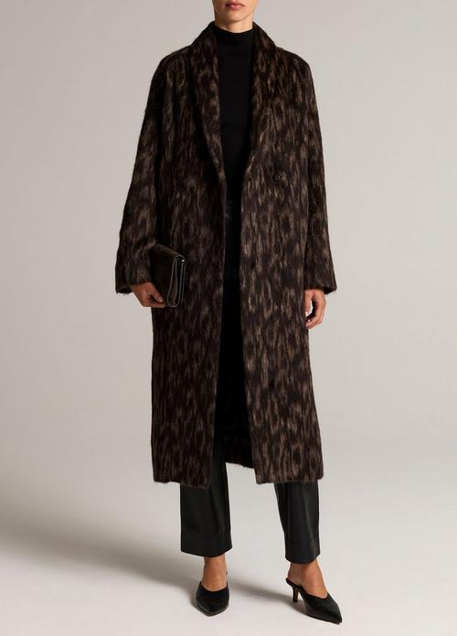 Spotted Virgin Wool-Blend Coat