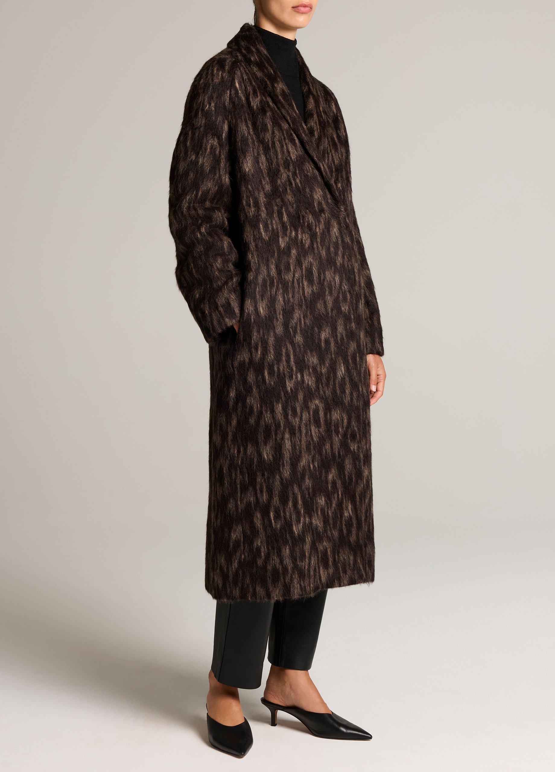 Spotted Virgin Wool-Blend Coat image number 1