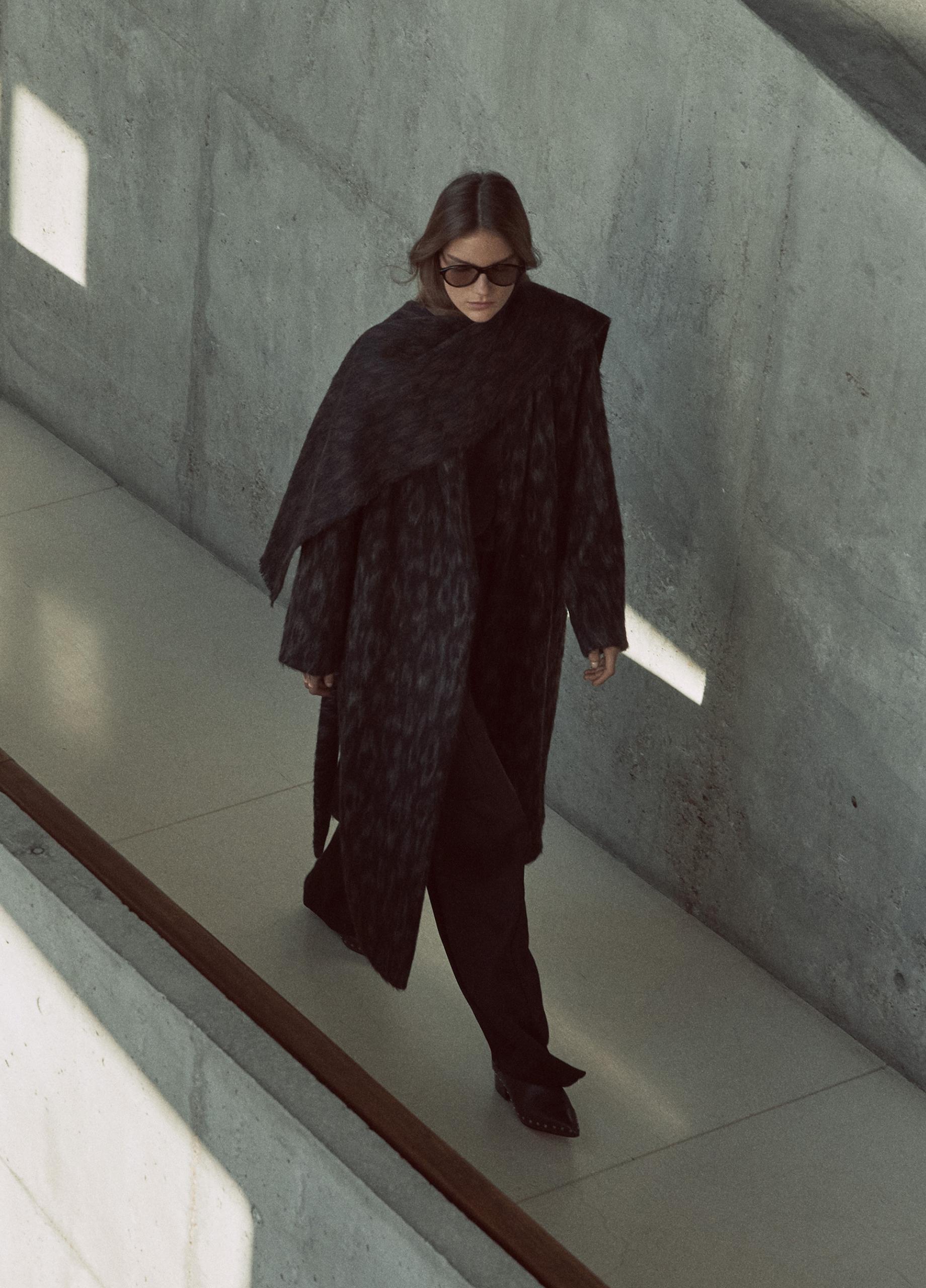 Spotted Virgin Wool-Blend Coat image number 5