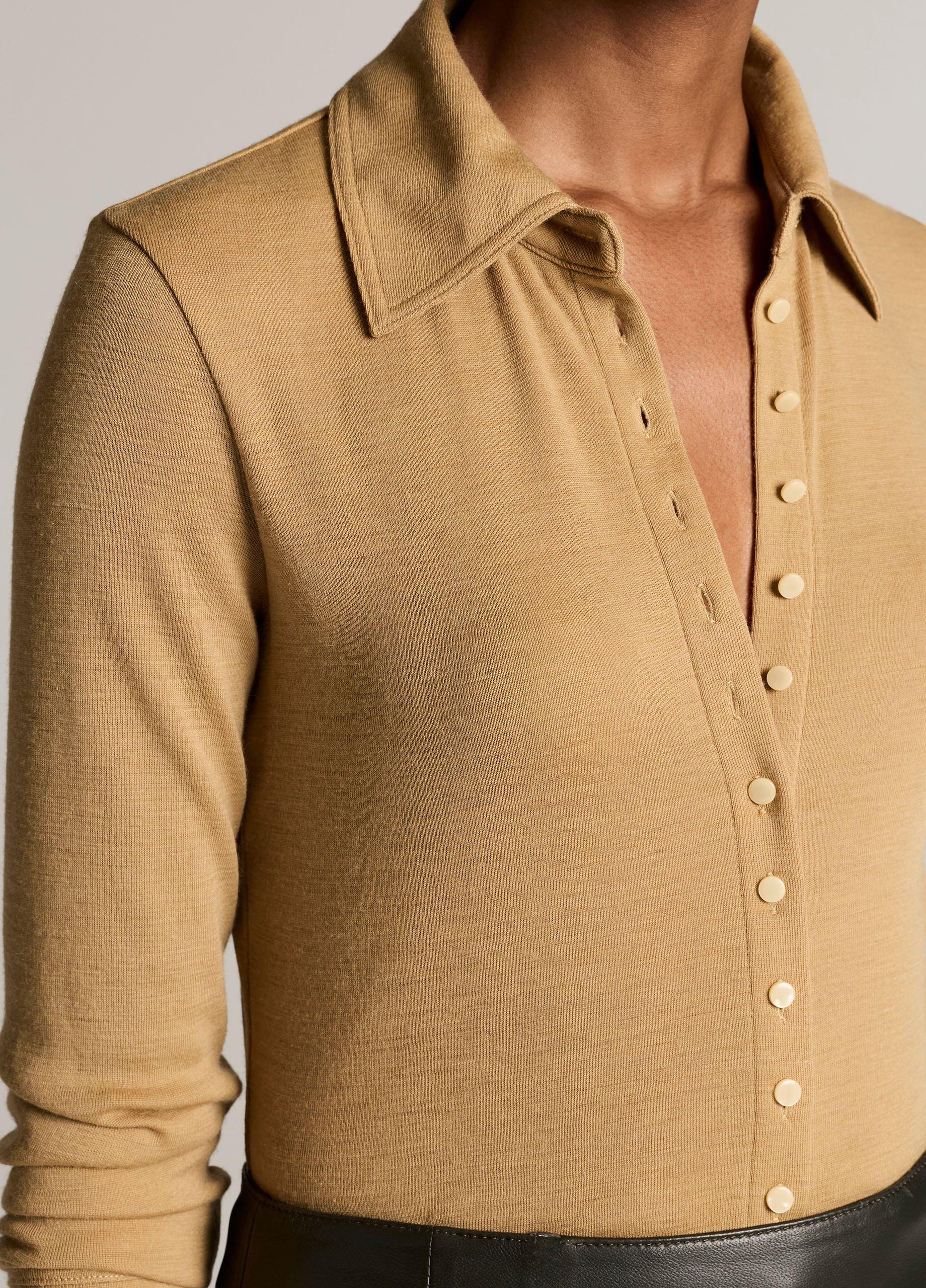 Multi-Button Collared Cardigan Top image number 1