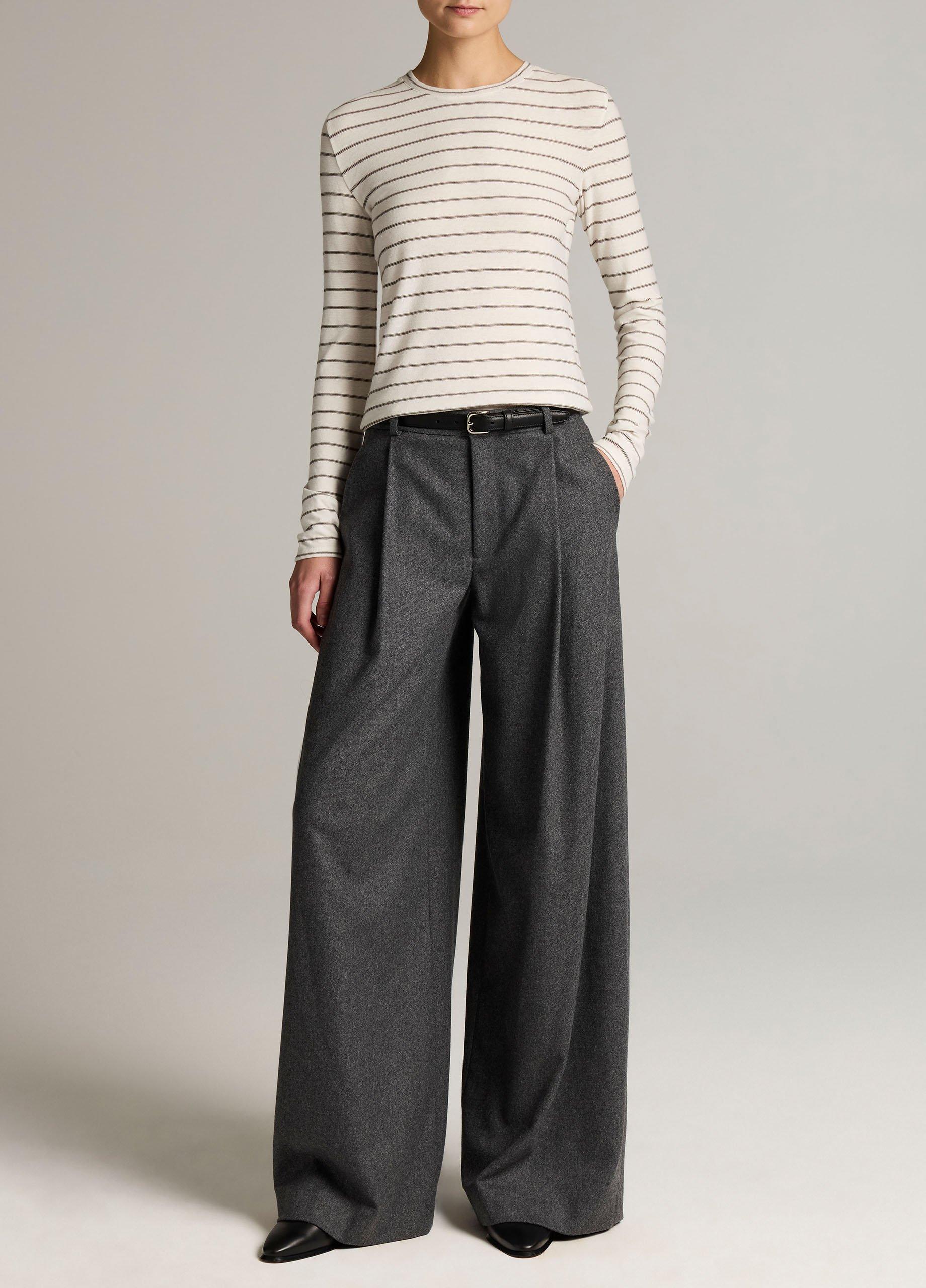 Striped Cotton Long-Sleeve T-Shirt image number 3