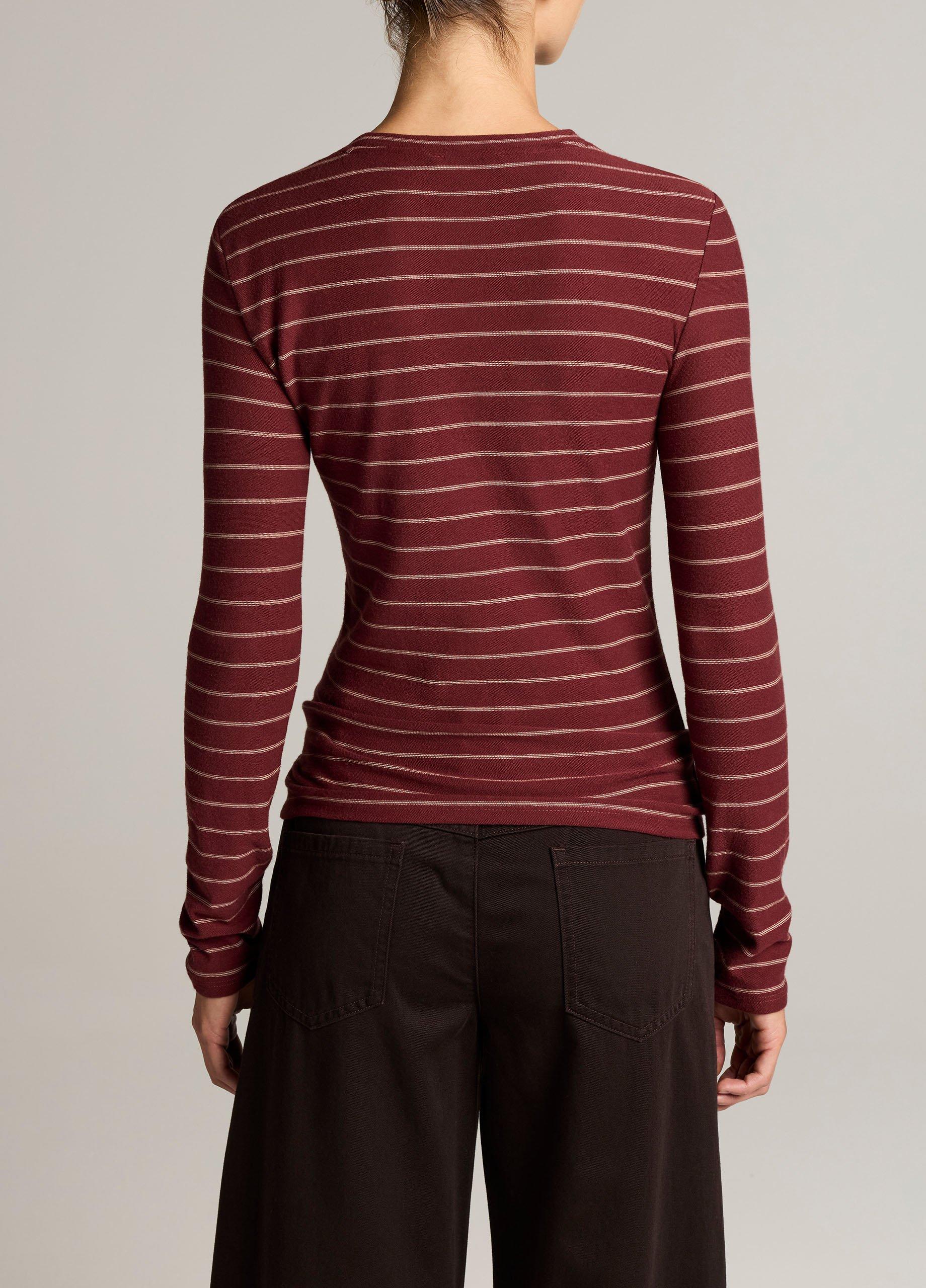 Striped Cotton Long-Sleeve T-Shirt image number 2