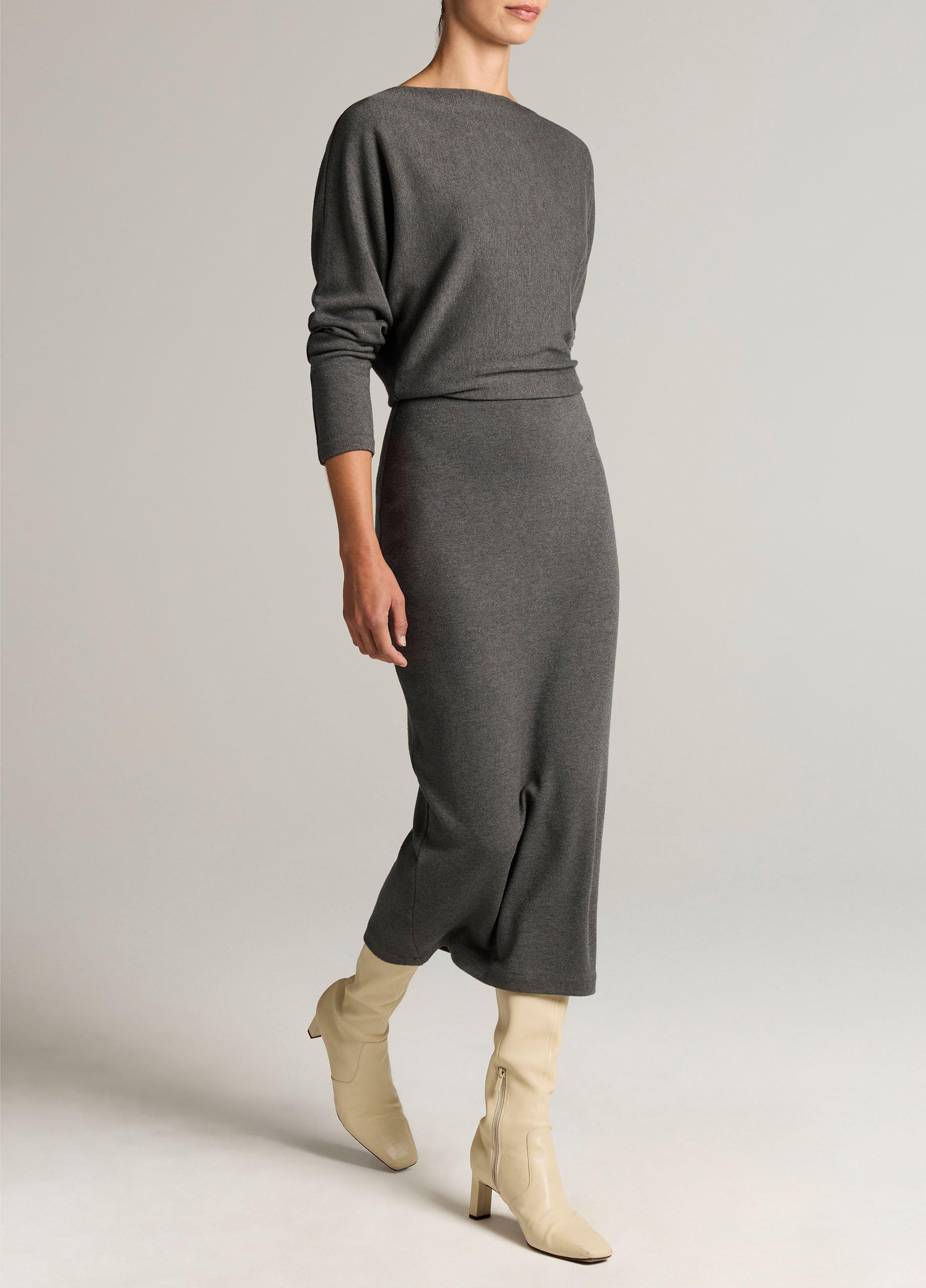Cozy Stretch-Jersey Midi Dress image number 1