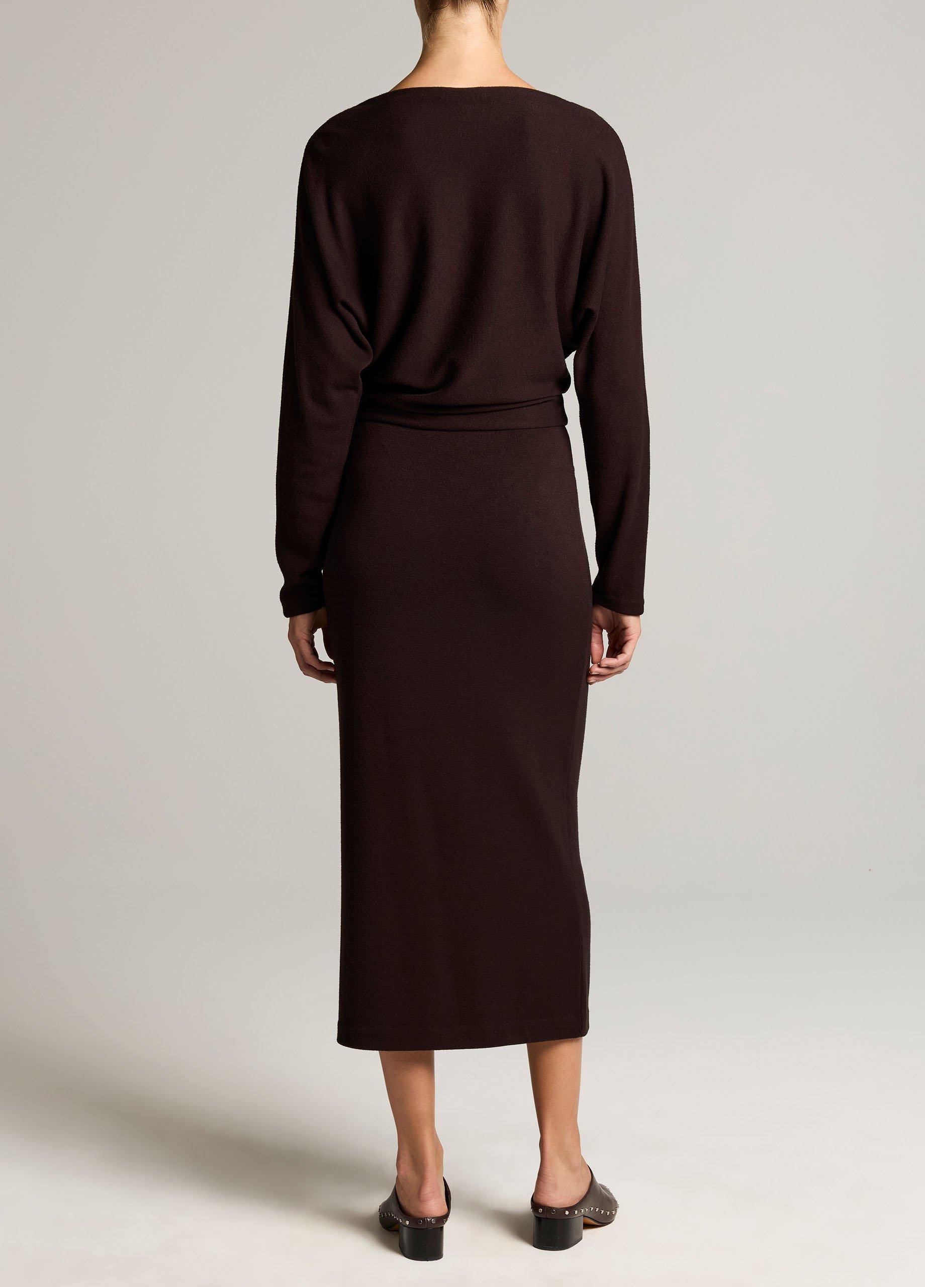Cozy Stretch-Jersey Midi Dress image number 2