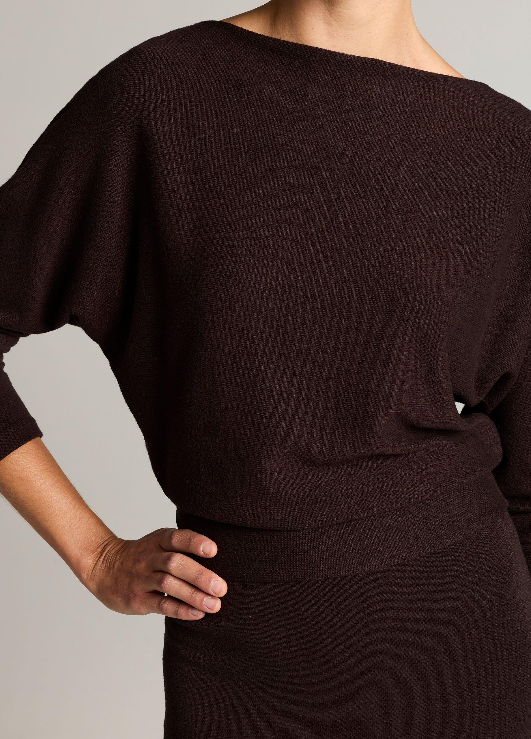 Cozy Stretch-Jersey Midi Dress image number 3