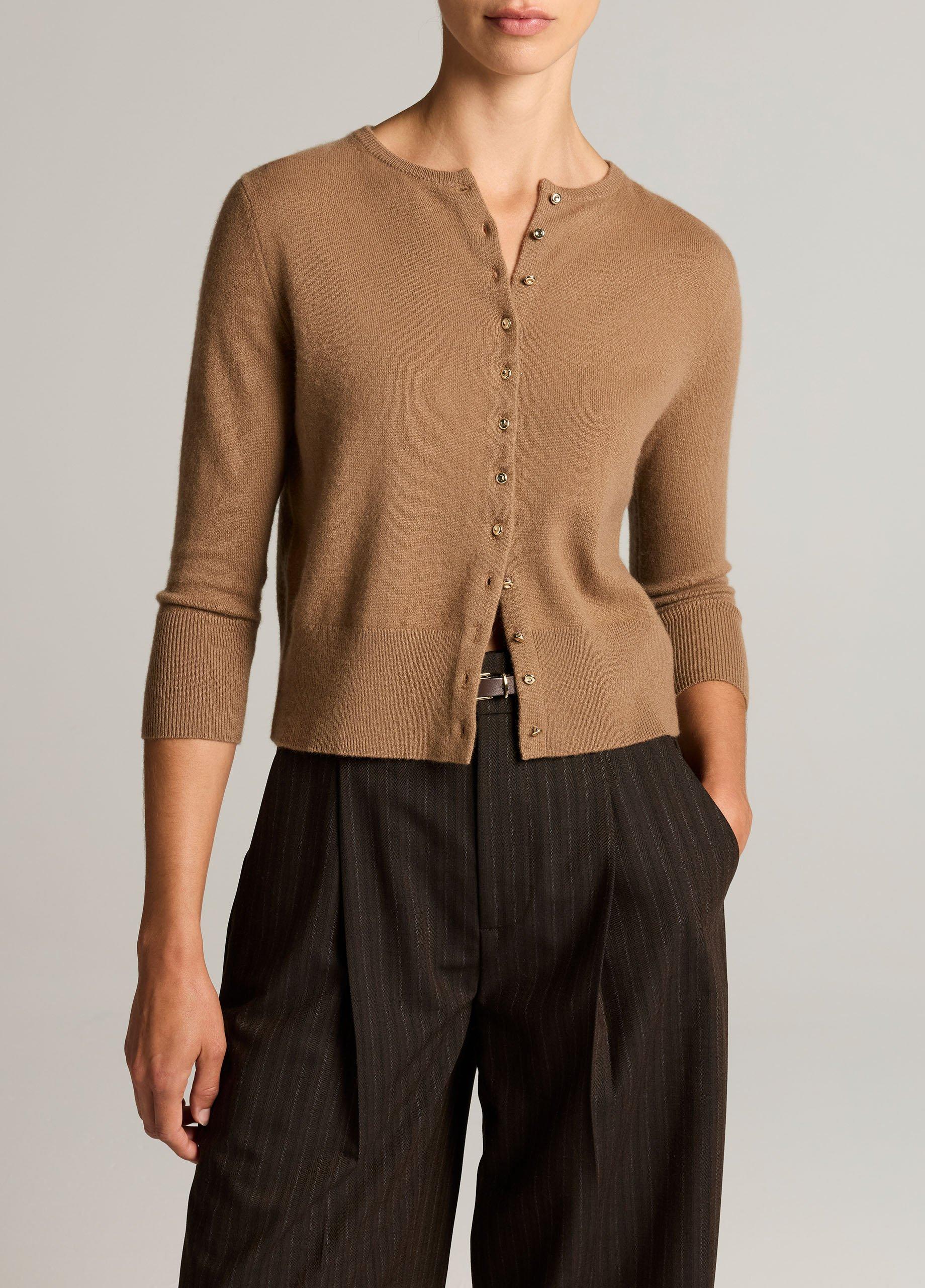 Metal-Button Wool & Cashmere-Blend Cardigan image number 0