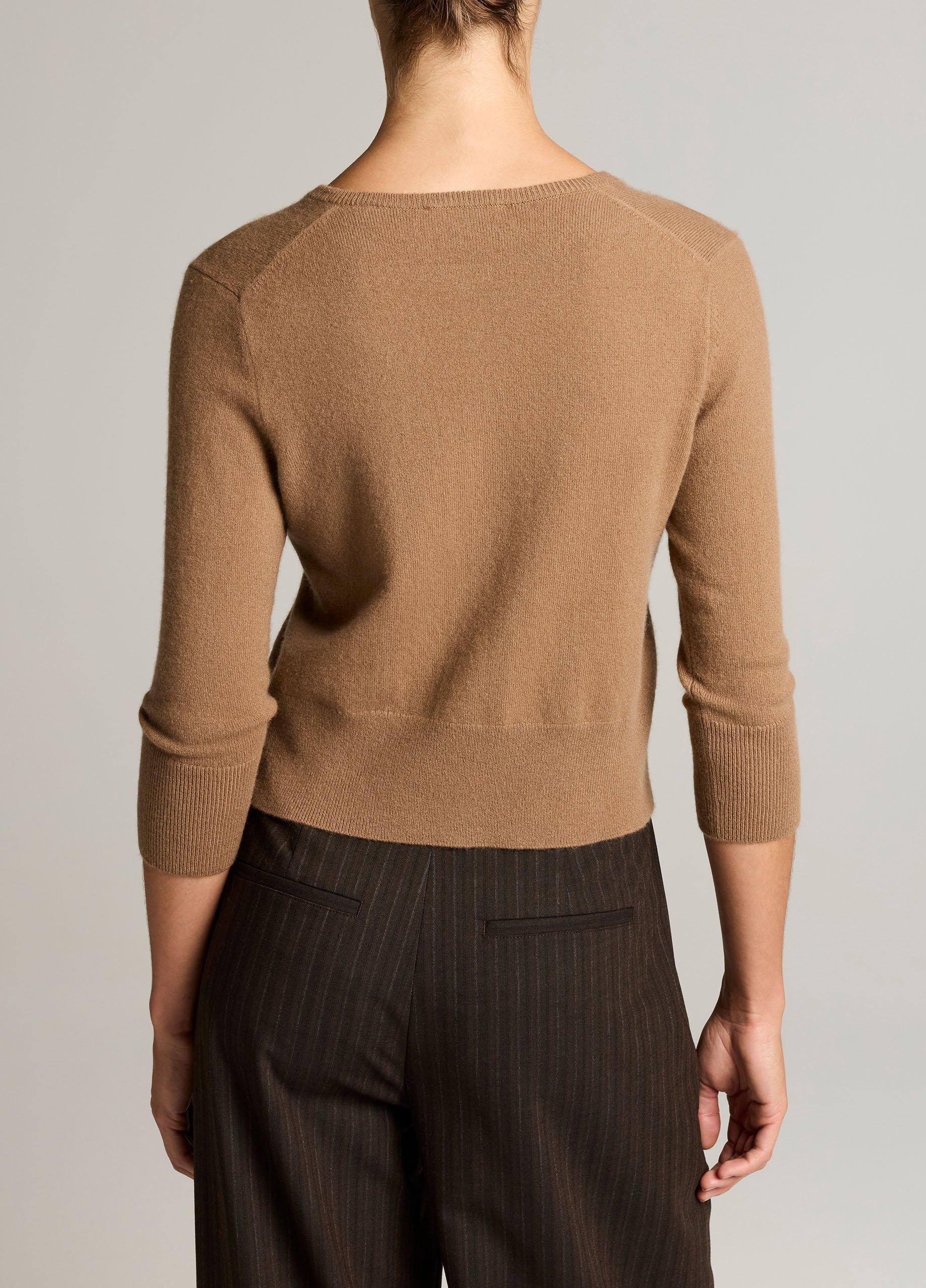 Metal-Button Wool & Cashmere-Blend Cardigan image number 2