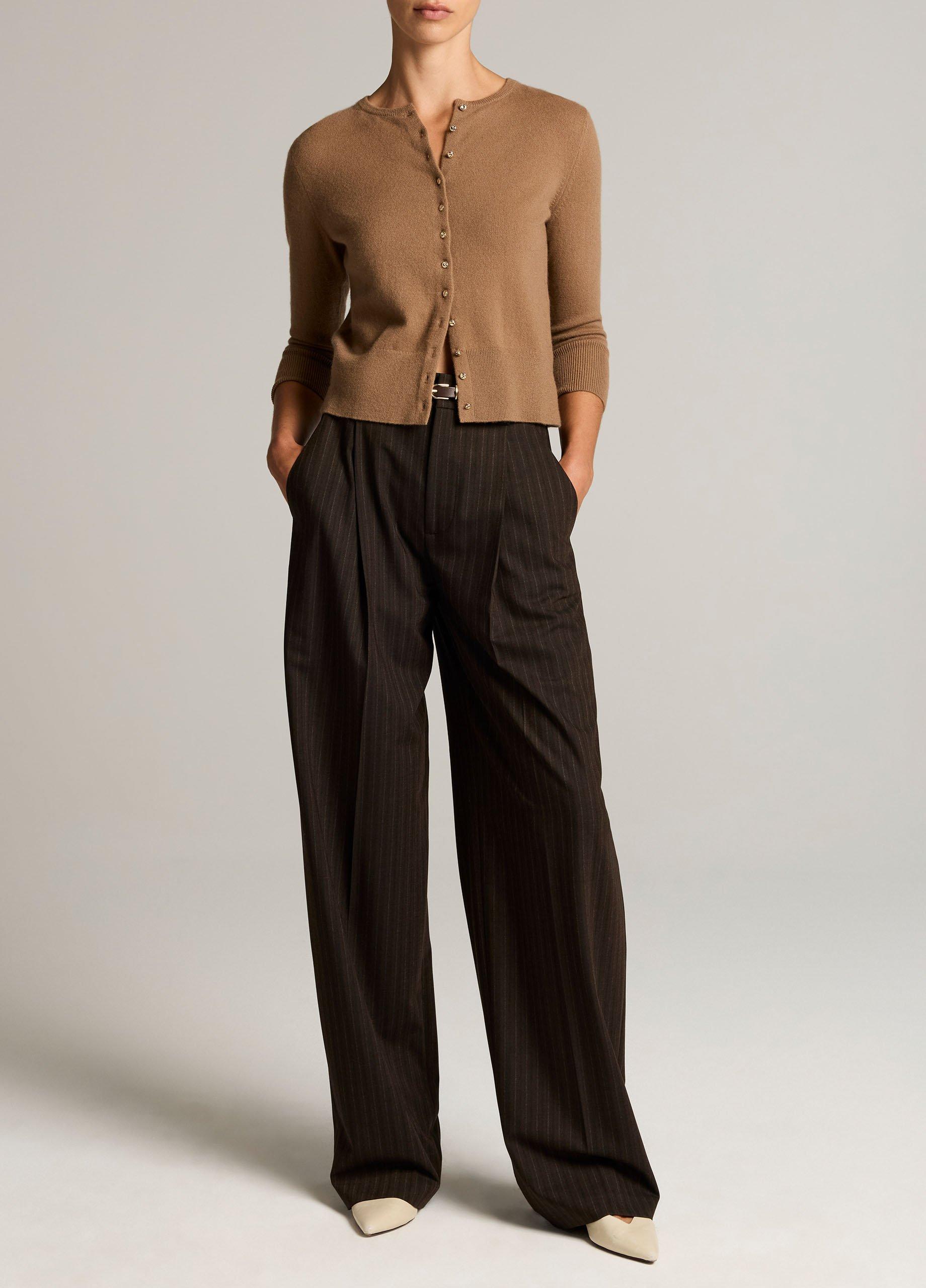 Metal-Button Wool & Cashmere-Blend Cardigan image number 3