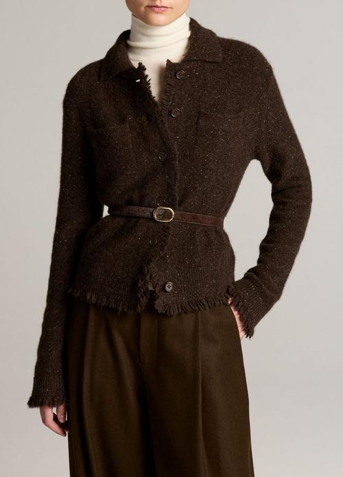 Donegal Plush Cashmere Shrunken Cardigan