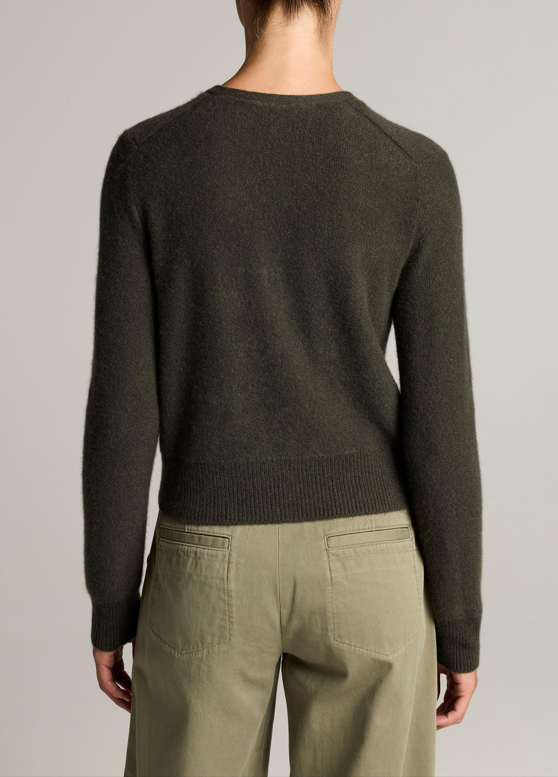 Plush Cashmere V-Neck Cardigan image number 2