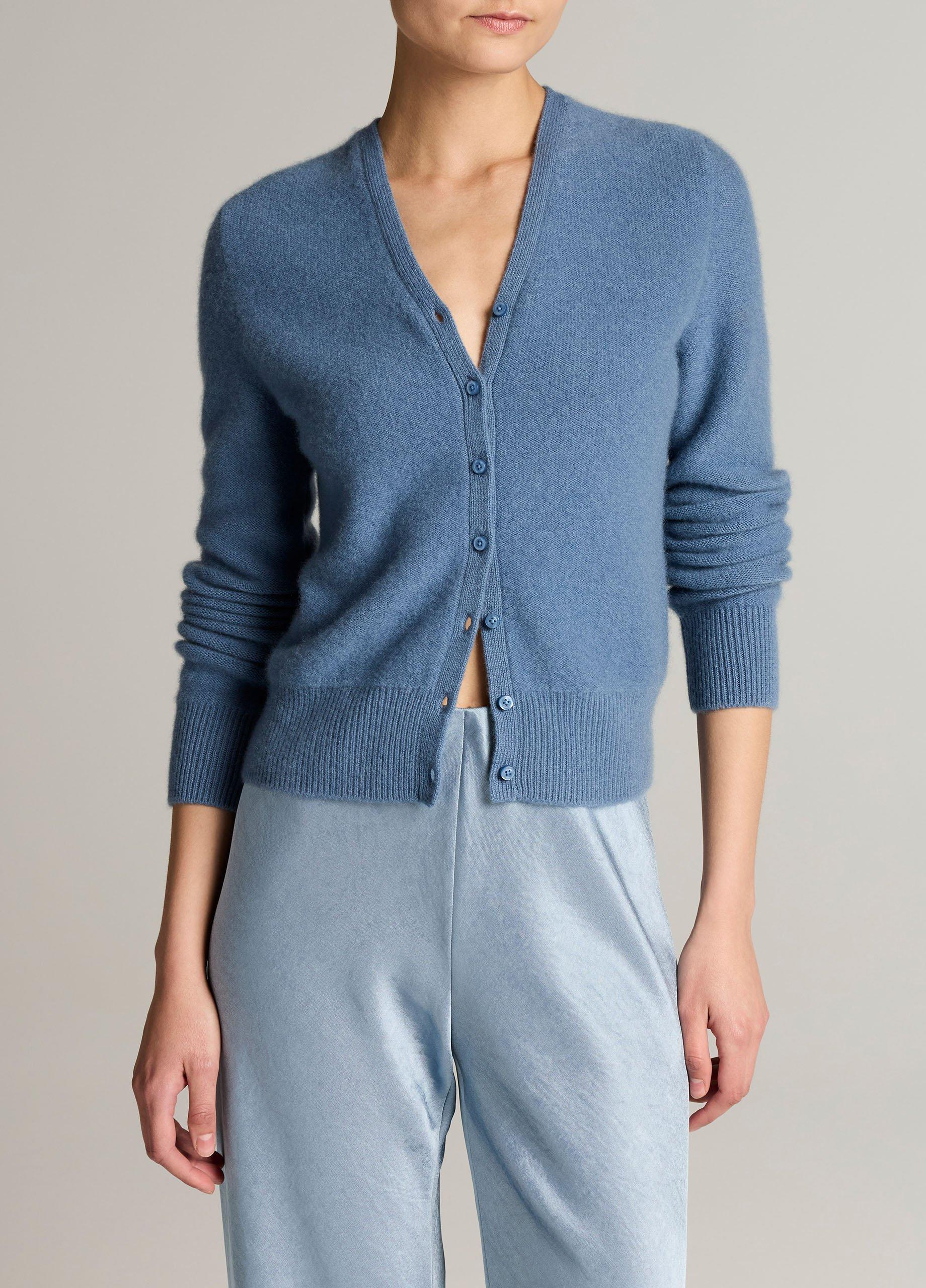 Plush Cashmere V-Neck Cardigan image number 0