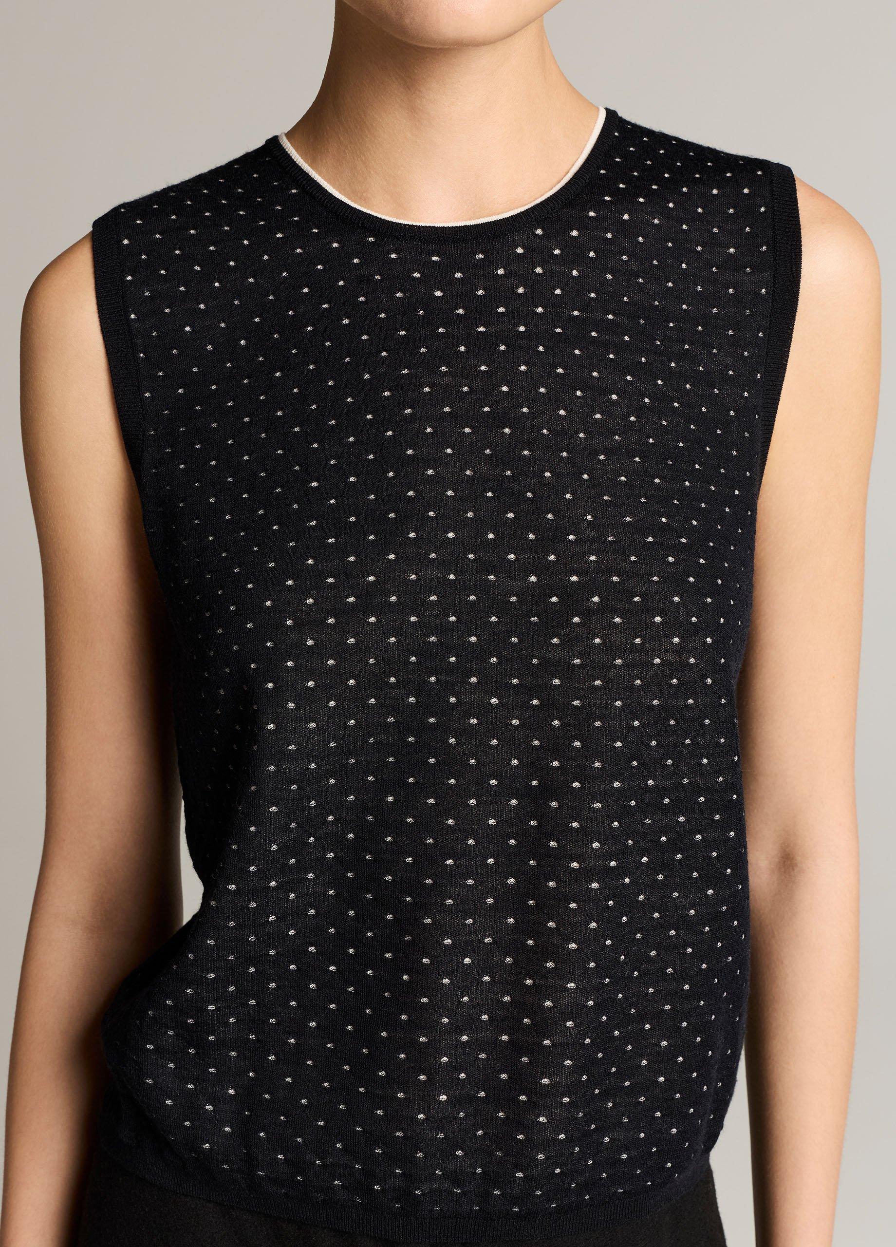 Dotted Wool-Blend Shell image number 1