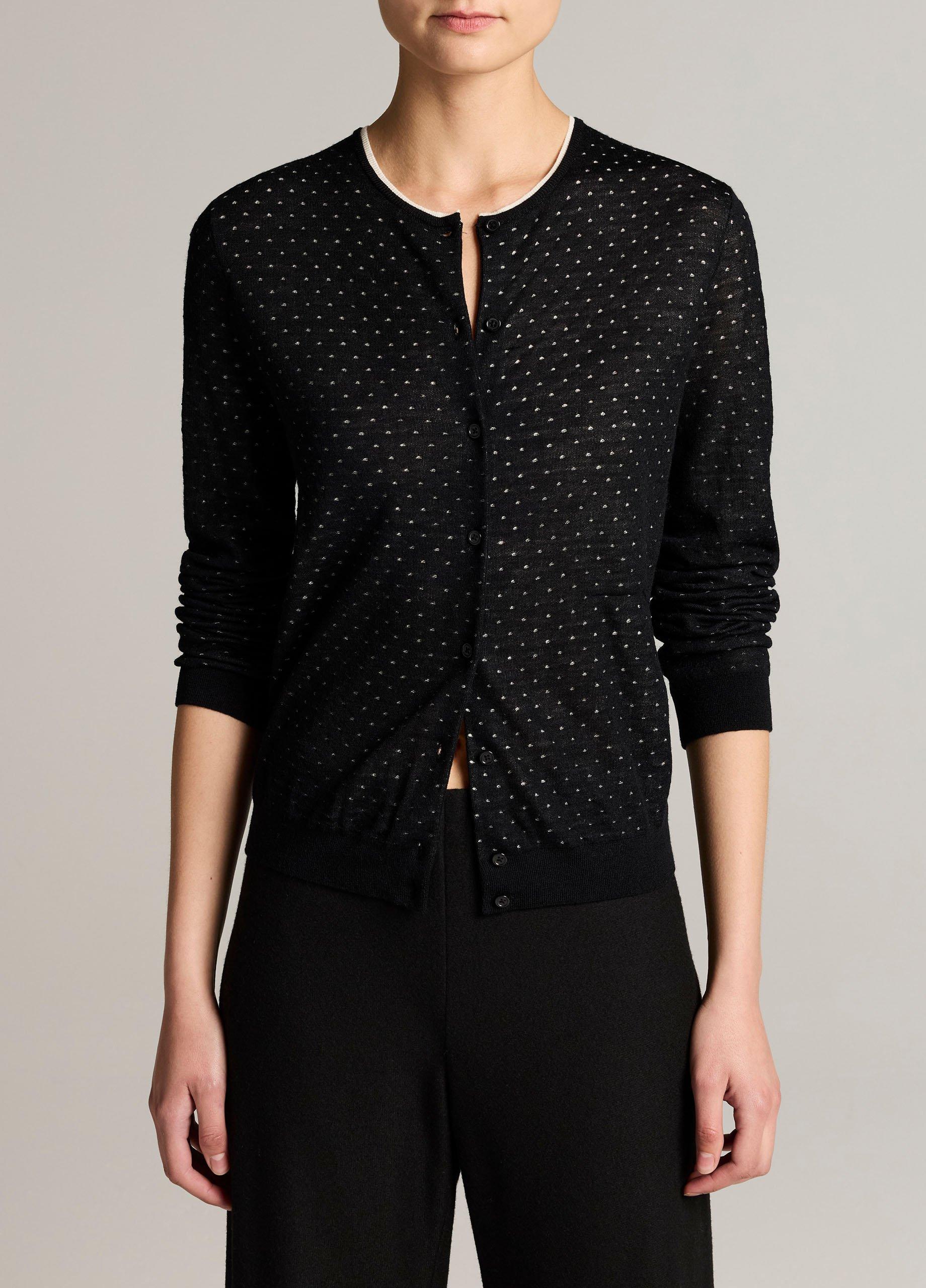 Dotted Wool-Blend Cardigan image number 0