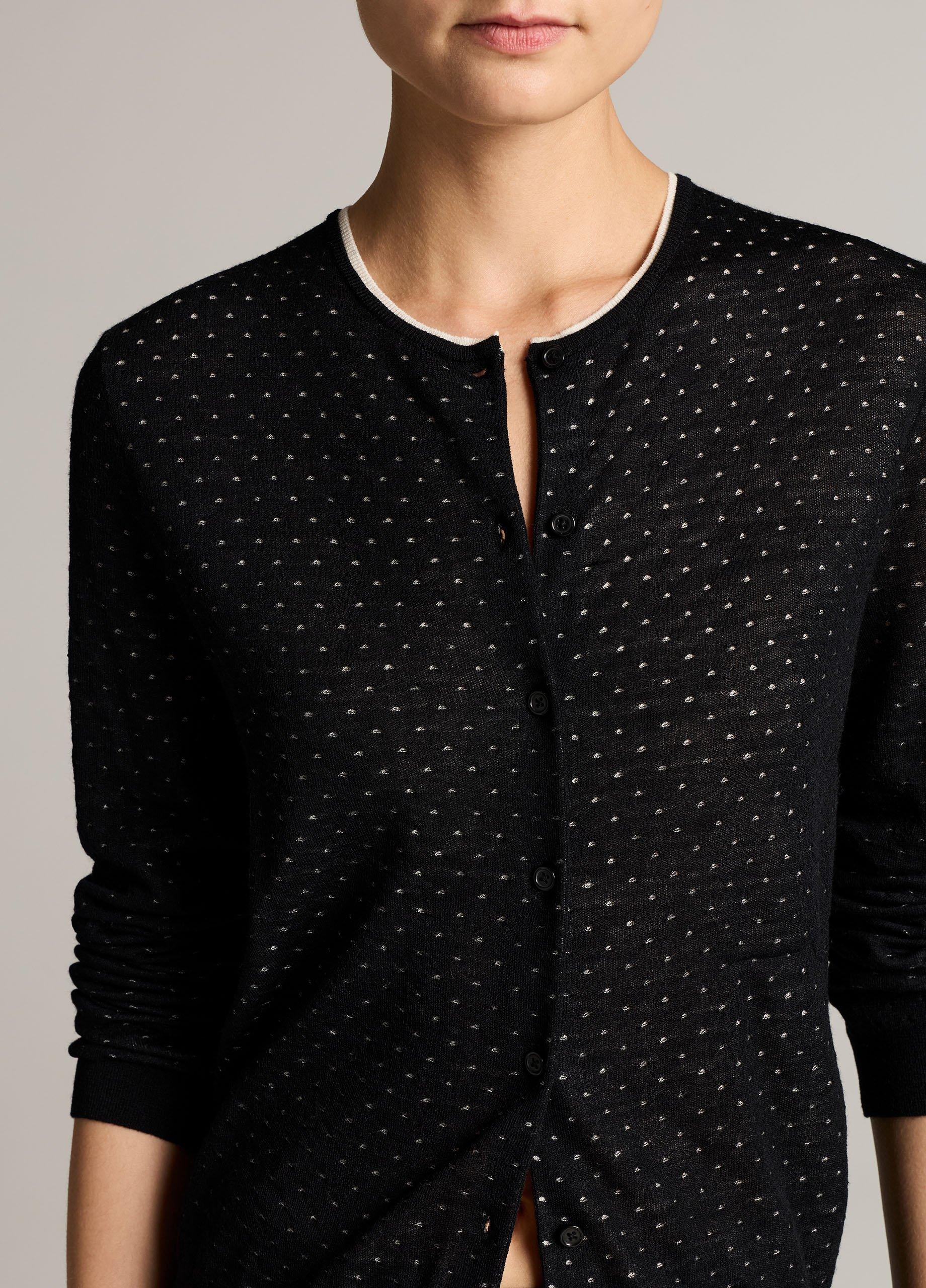 Dotted Wool-Blend Cardigan image number 1