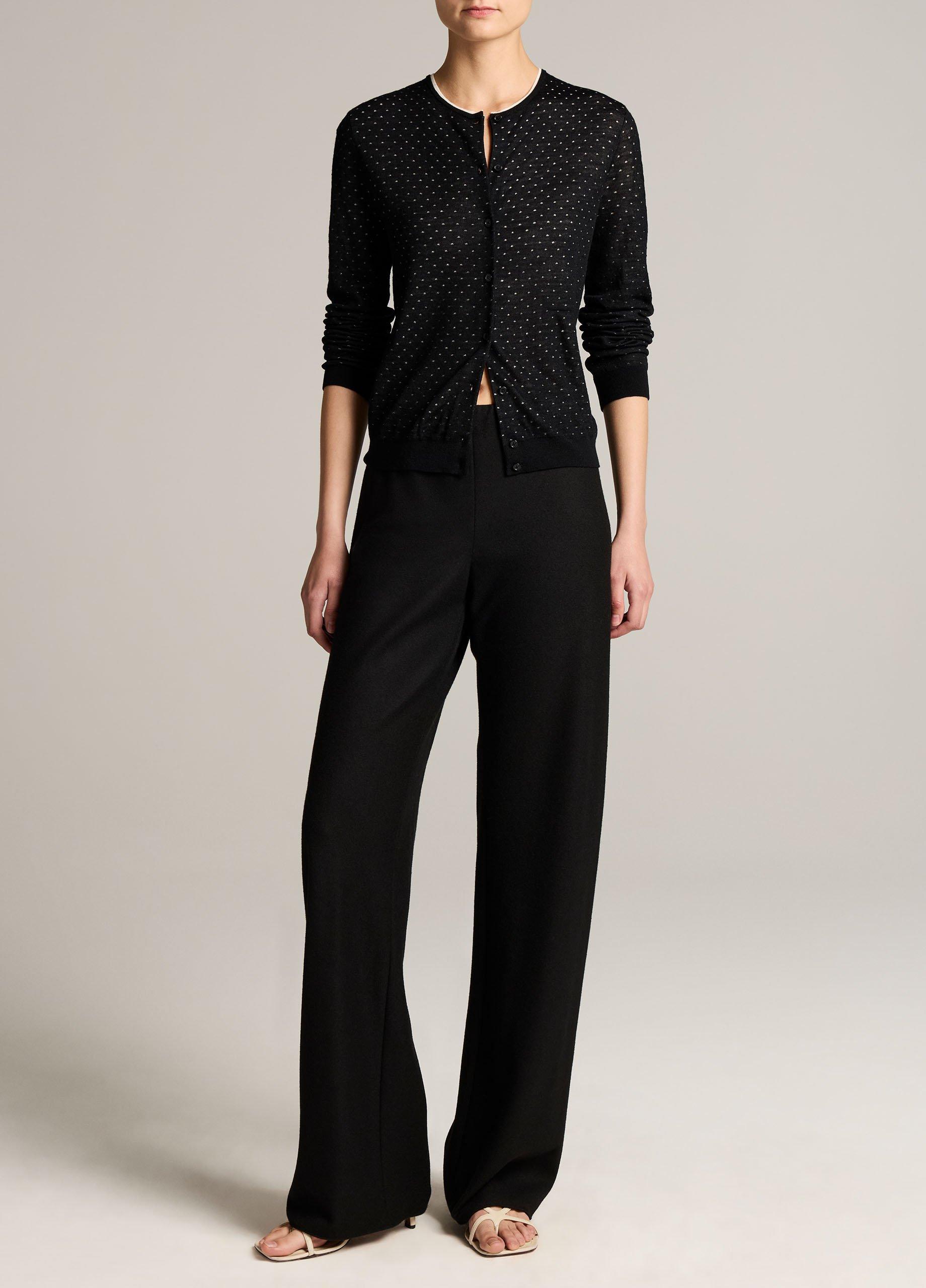 Dotted Wool-Blend Cardigan image number 3