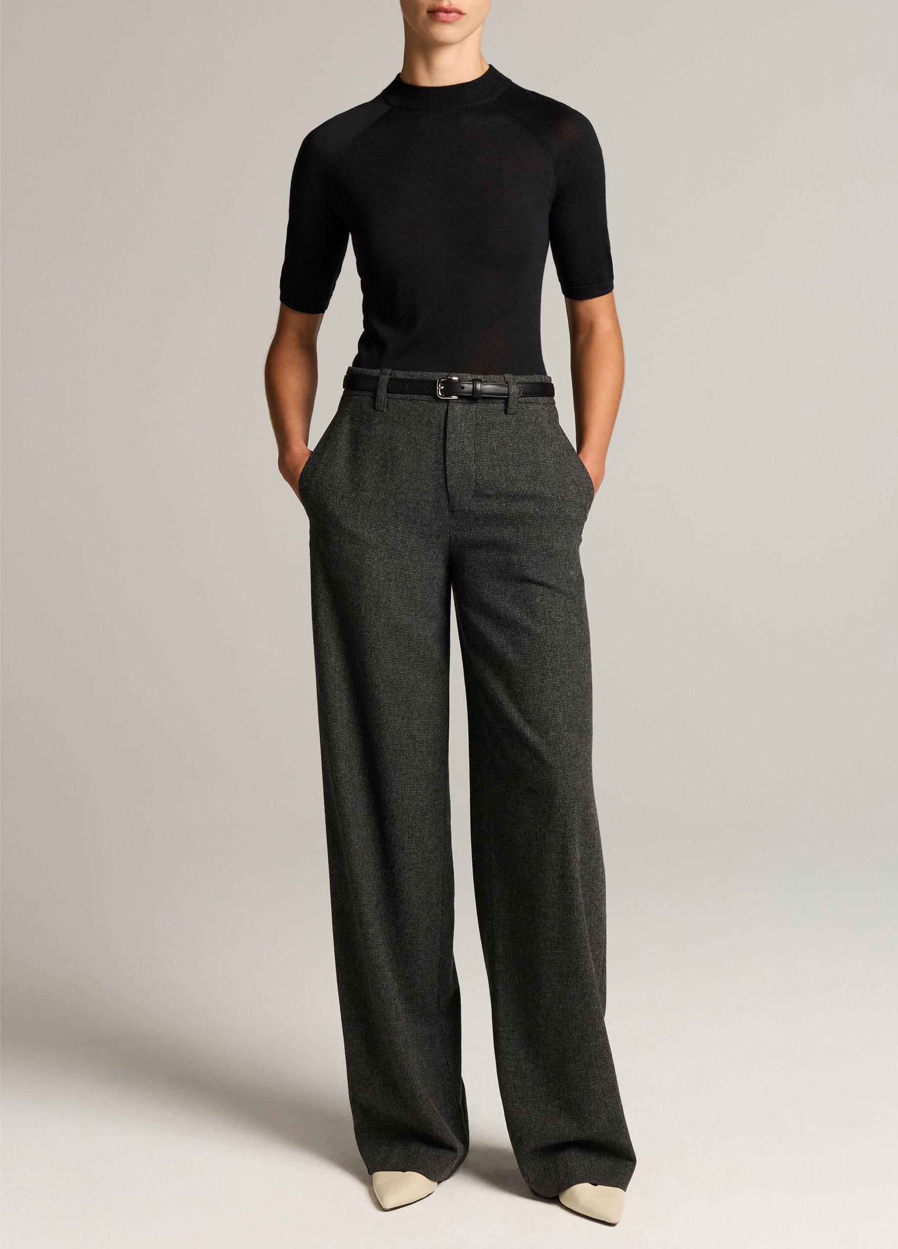 Cashmere-Silk Mock-Neck Raglan Sweater image number 3