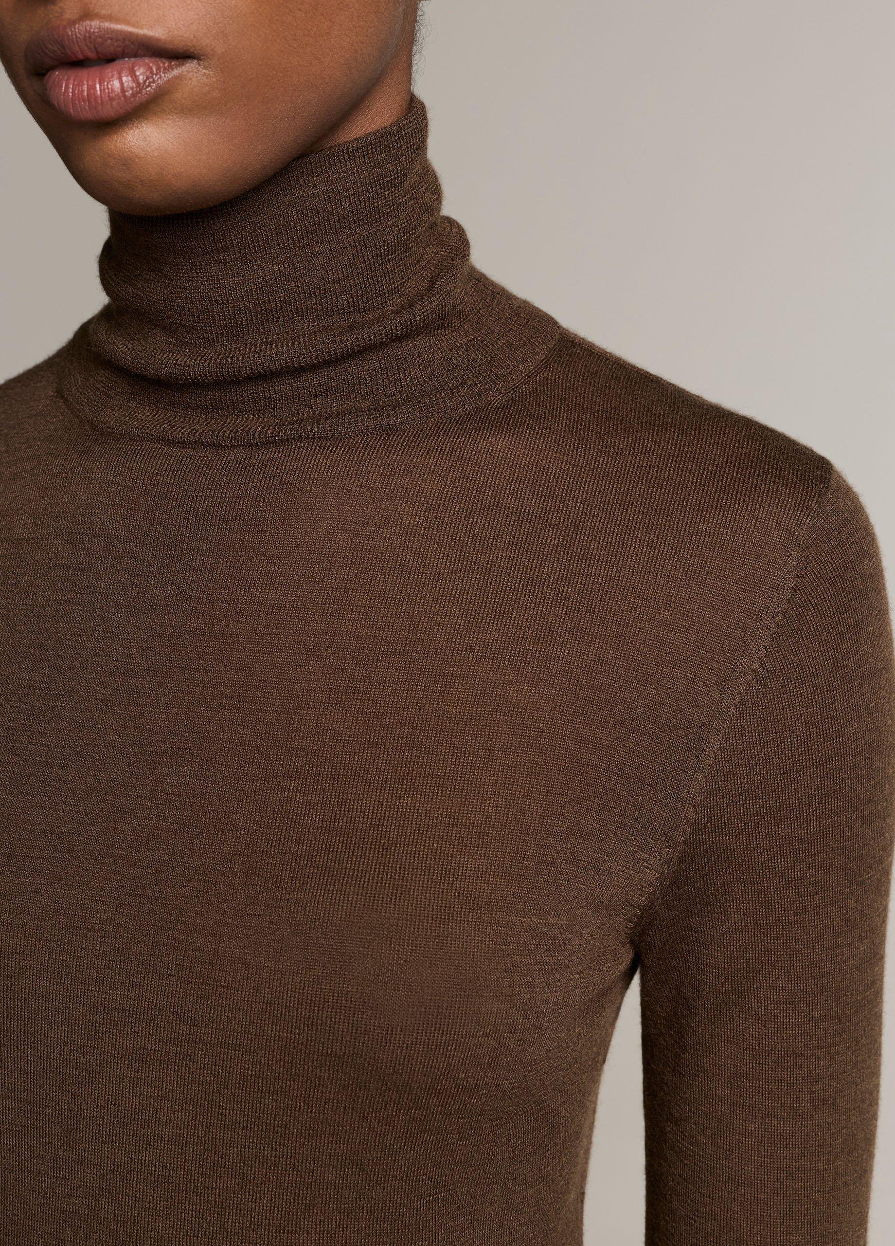 Cashmere-Silk Slim Turtleneck Sweater image number 1