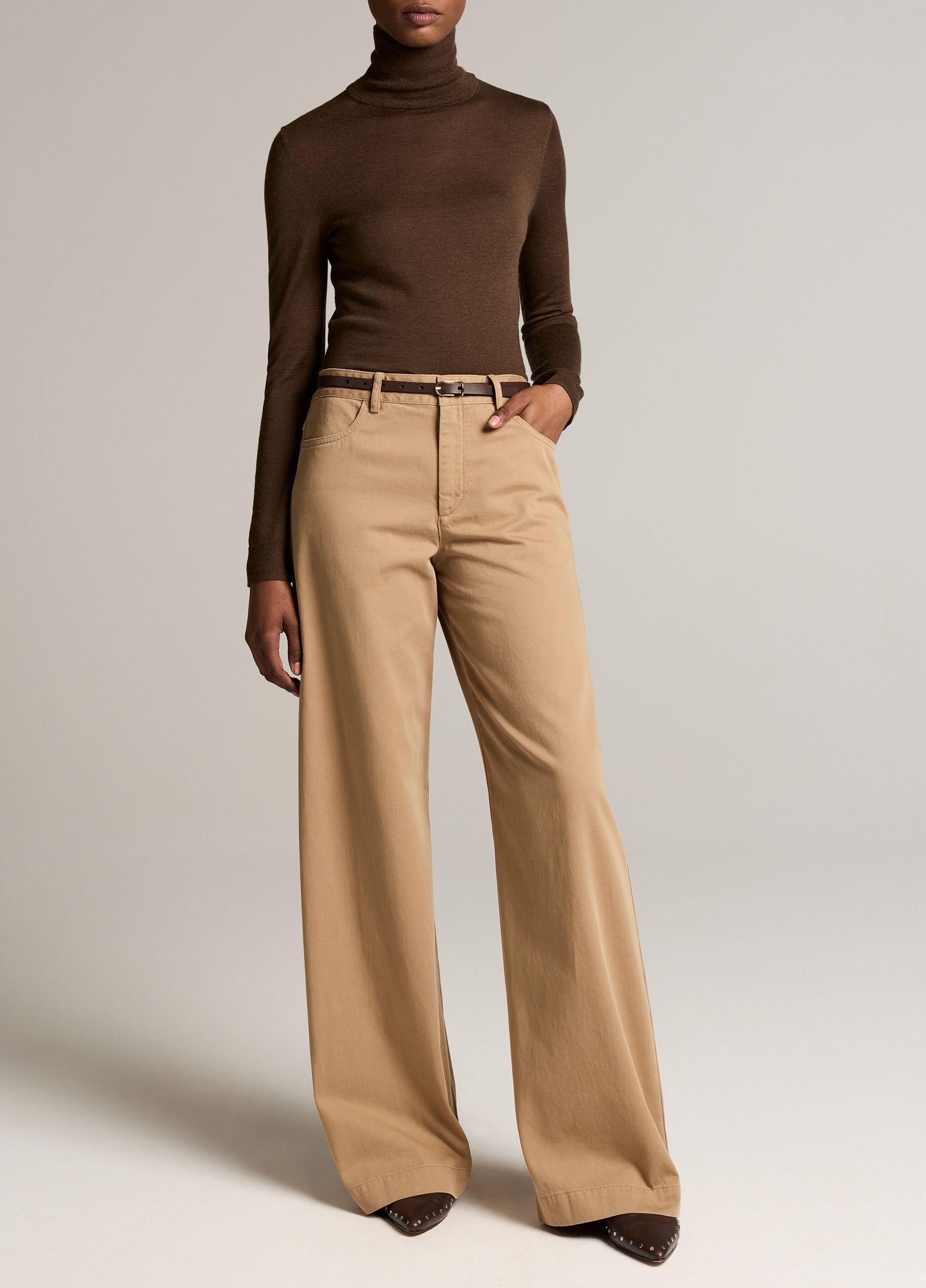 Cashmere-Silk Slim Turtleneck Sweater image number 3