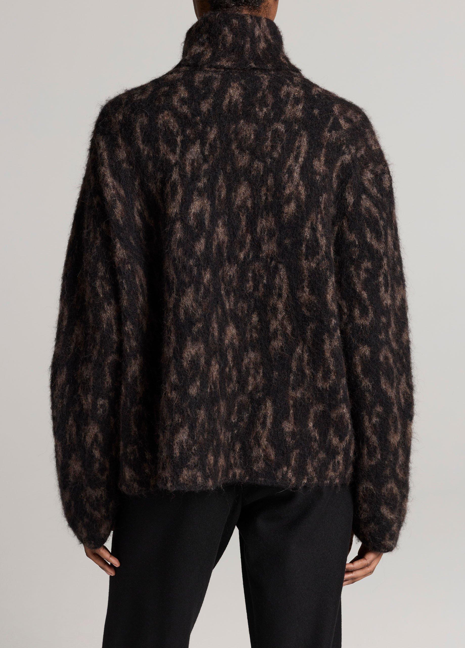 Jacquard Oversized Turtleneck Sweater image number 2