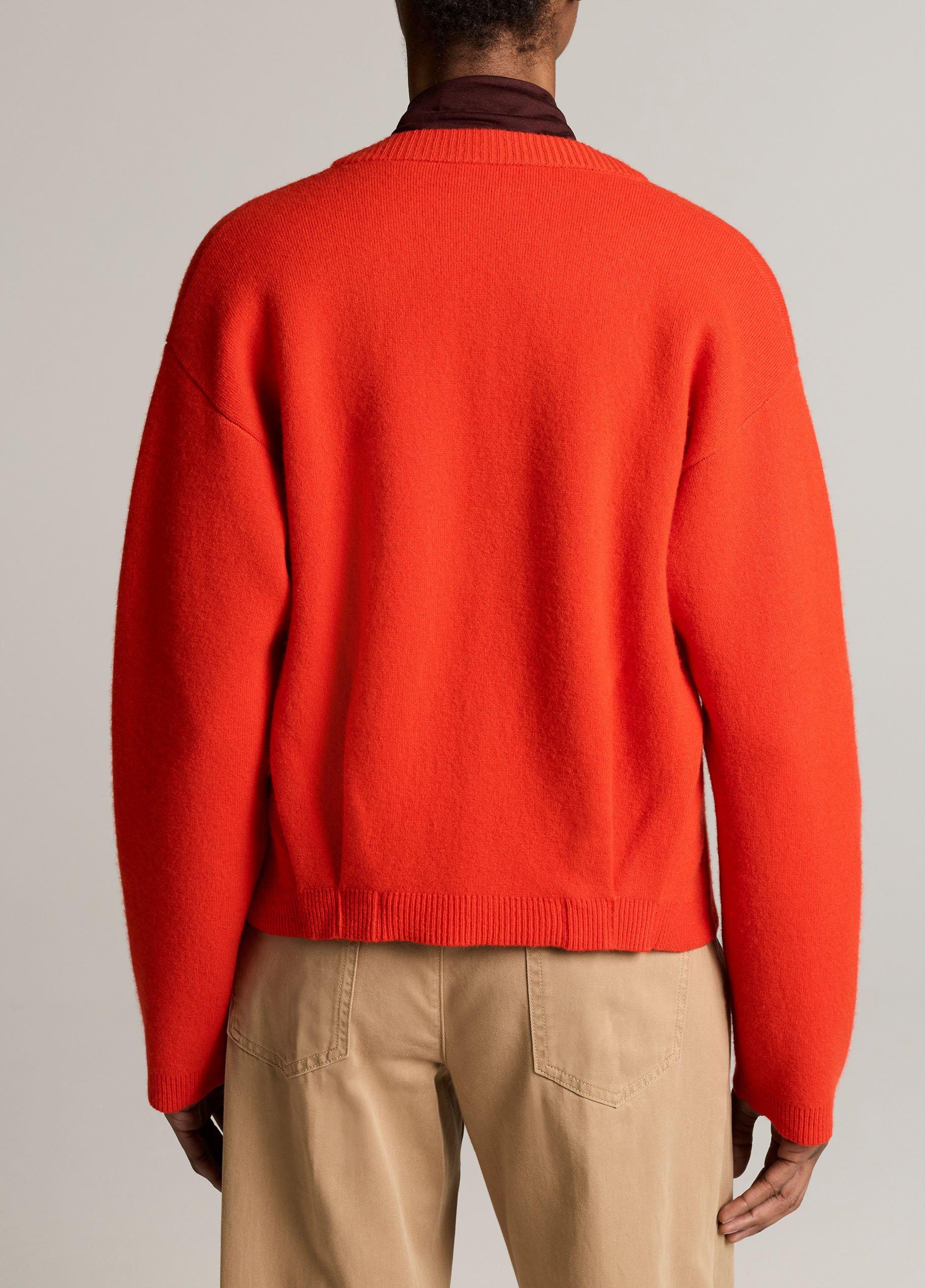 Flap Pocket Wool-Blend Sweater Jacket image number 2