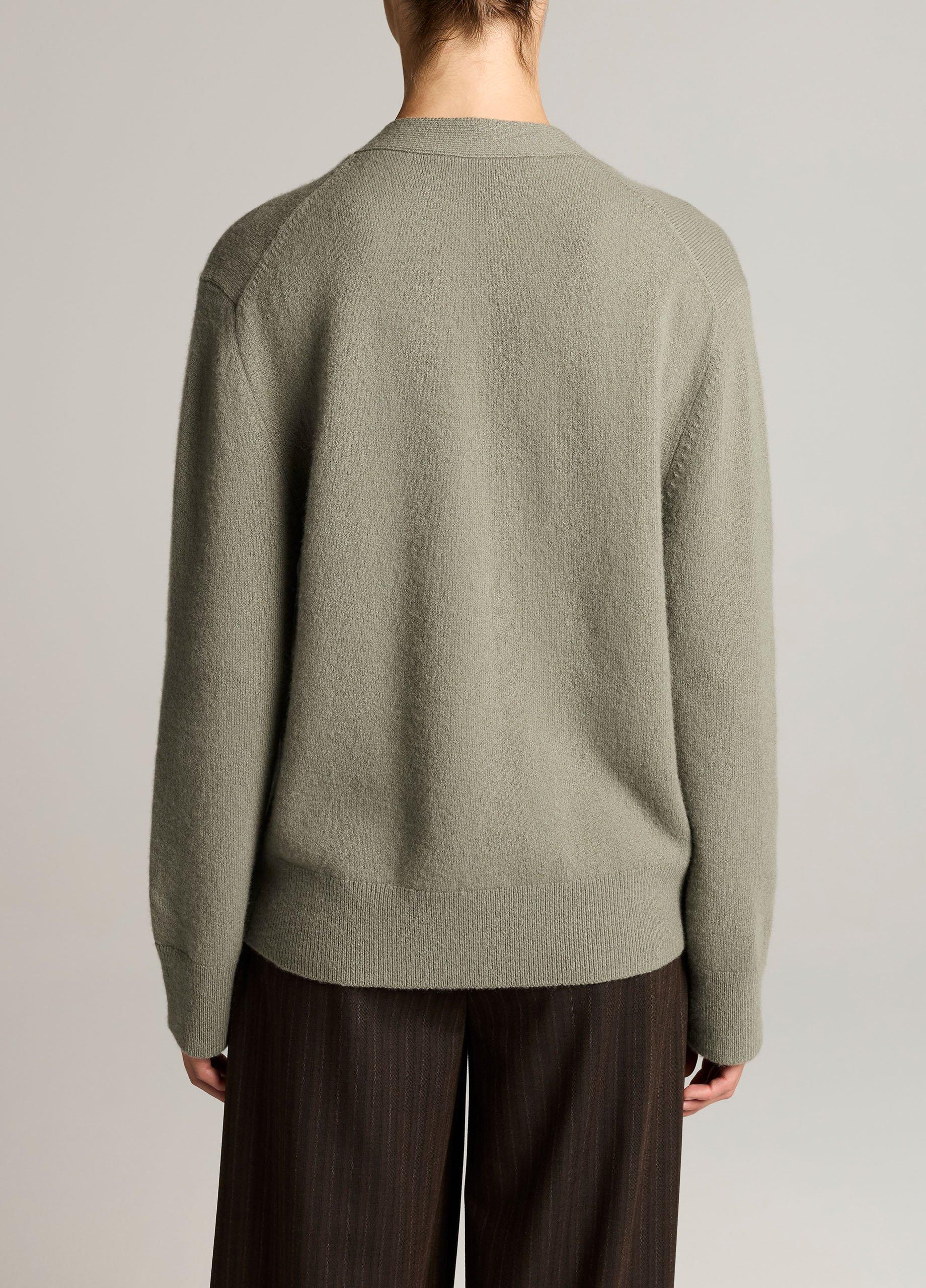 Wool & Cashmere-Blend Relaxed V-Neck Cardigan image number 2