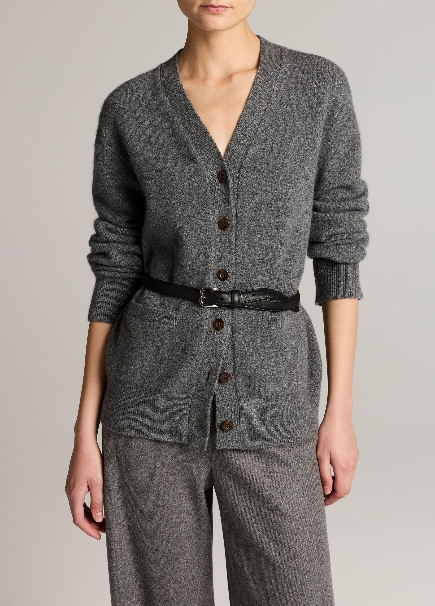 Wool & Cashmere-Blend Relaxed V-Neck Cardigan image number 0