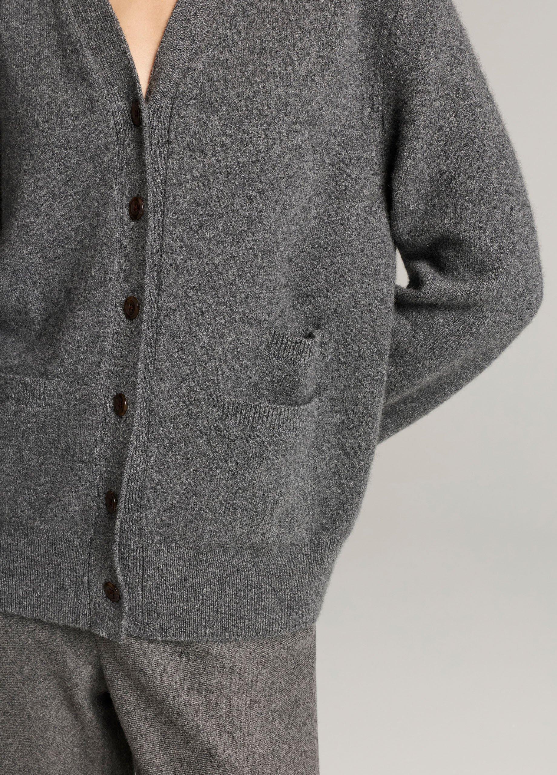 Wool & Cashmere-Blend Relaxed V-Neck Cardigan image number 1