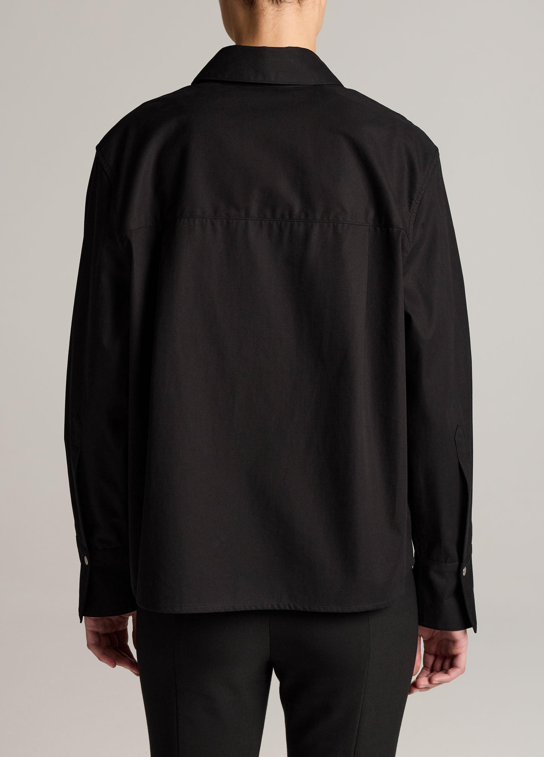 Cotton Metal-Snap Long-Sleeve Shirt image number 2