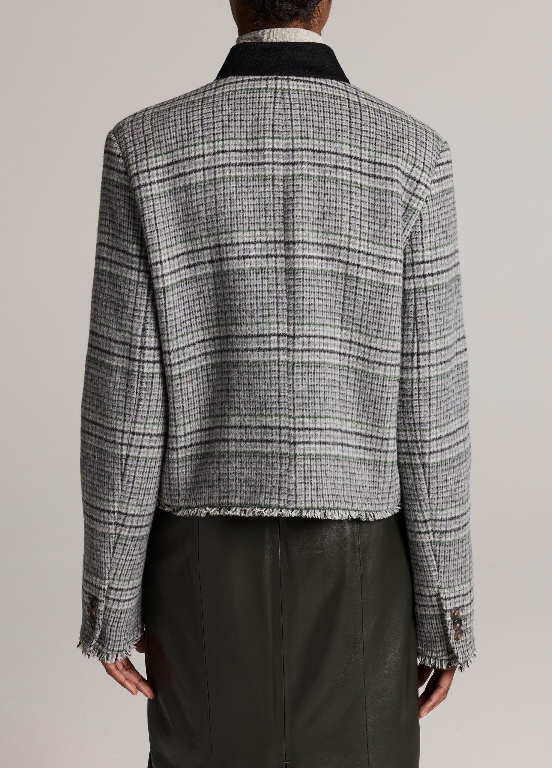Glen Plaid Wool-Blend Jacket image number 2