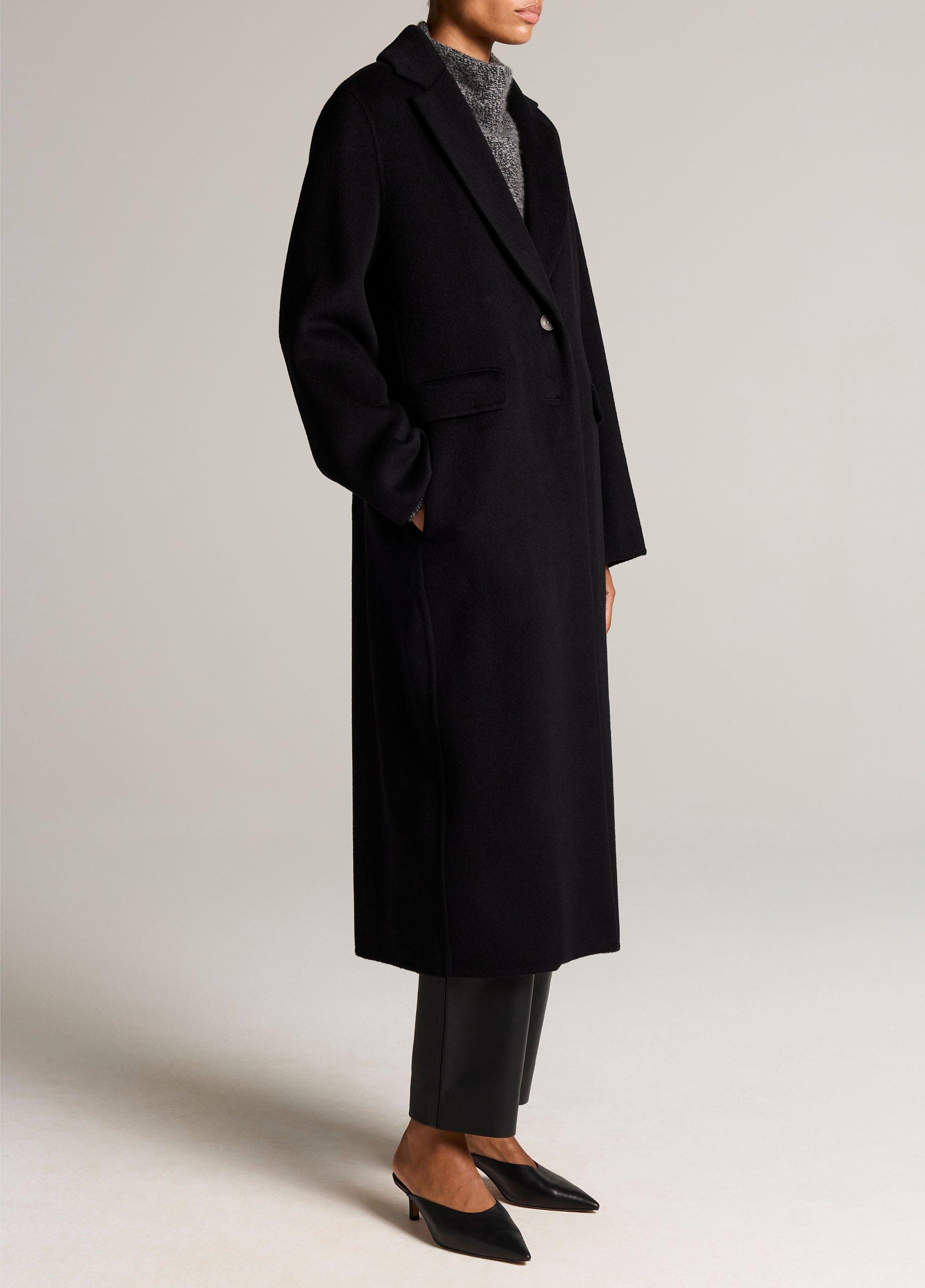 Wool-Cashmere Single-Breasted Classic Coat image number 1