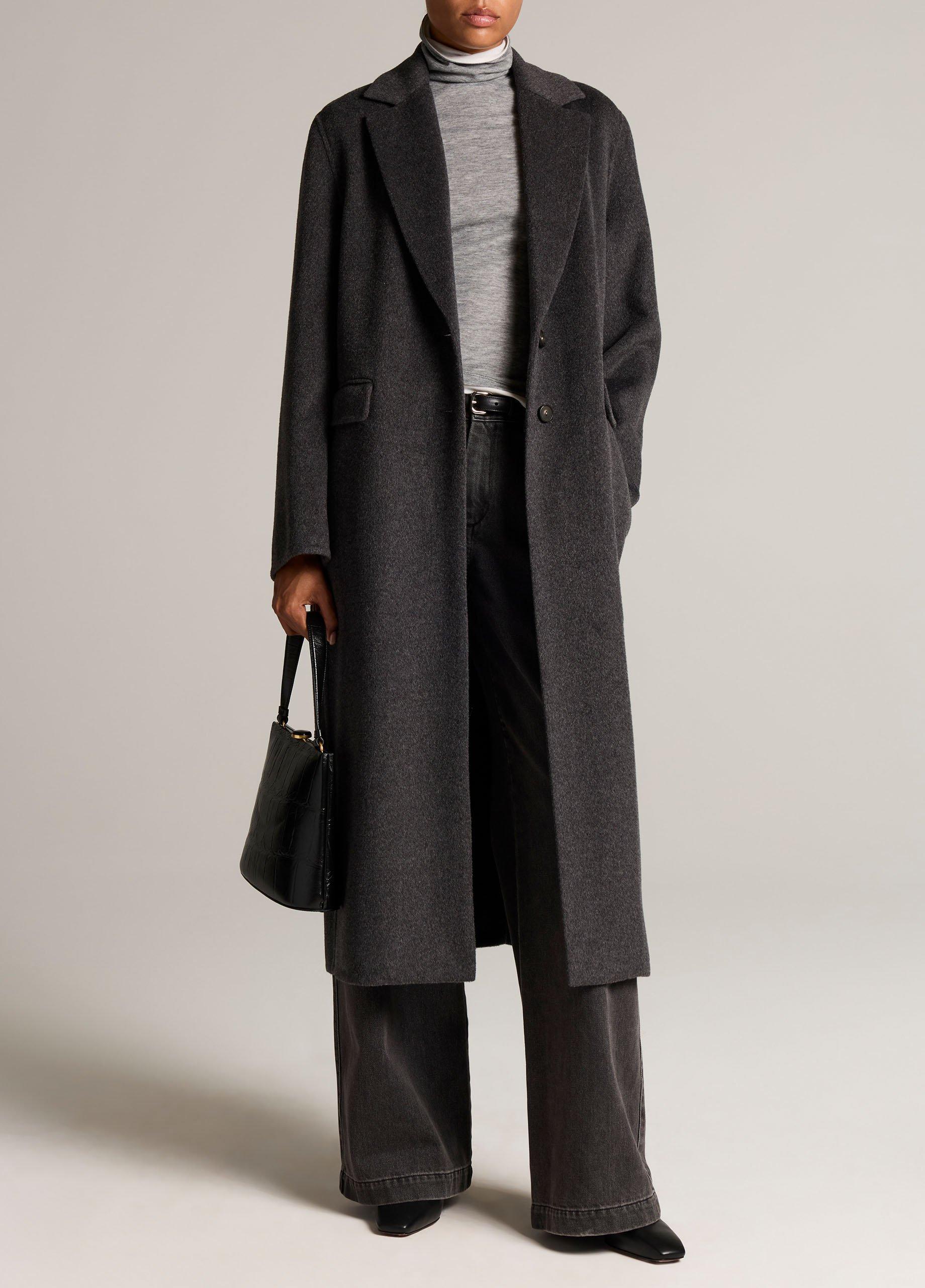 Wool-Cashmere Single-Breasted Classic Coat image number 0