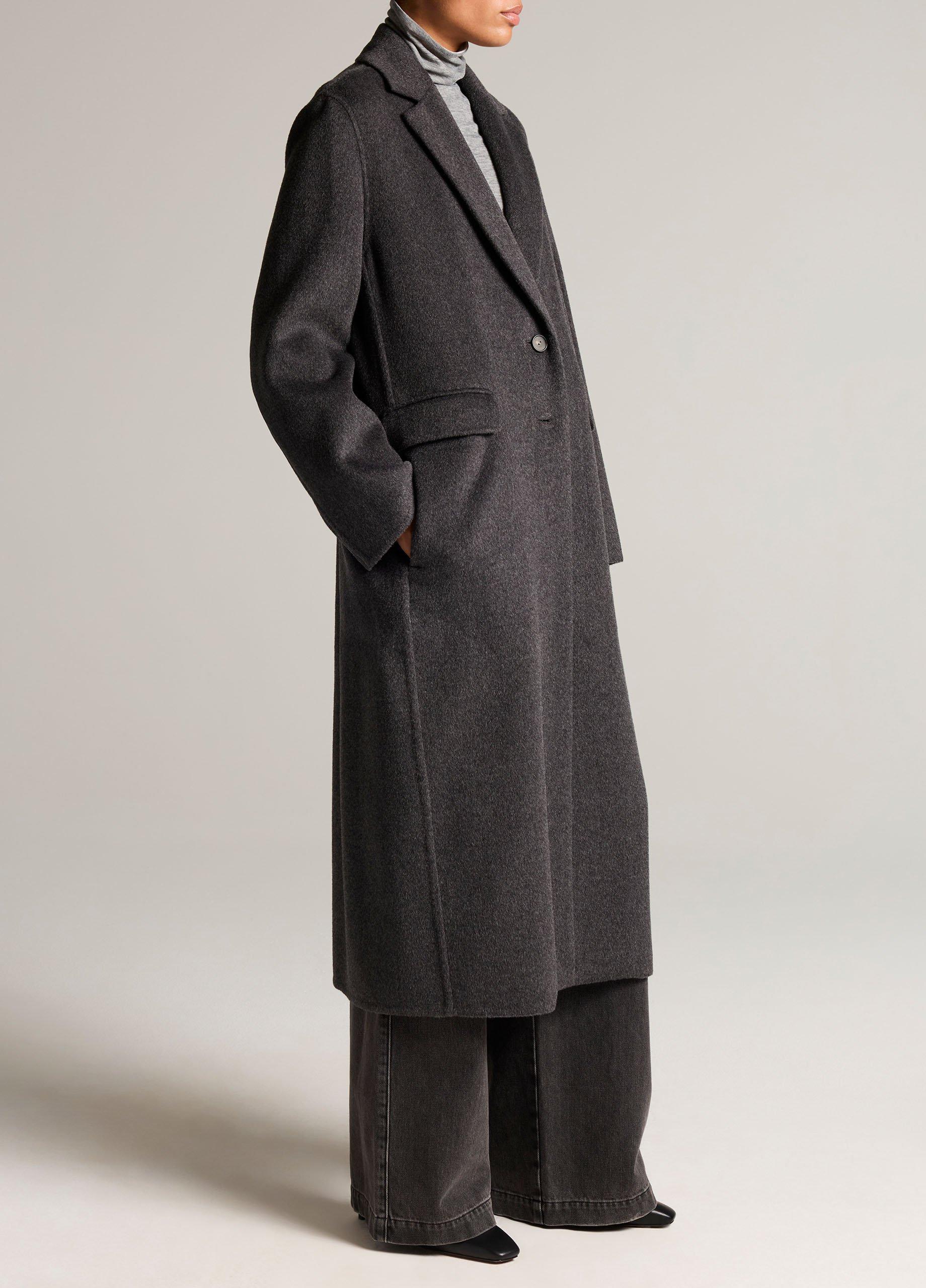 Wool-Cashmere Single-Breasted Classic Coat image number 1
