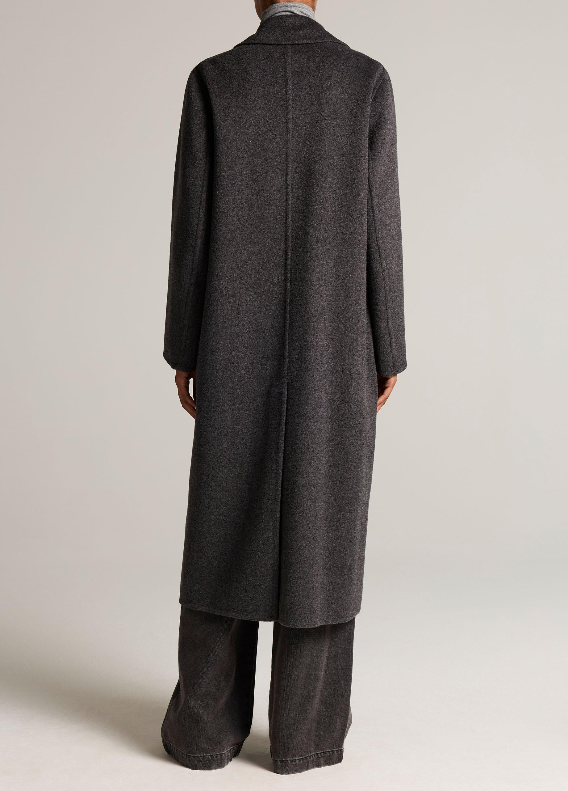 Wool-Cashmere Single-Breasted Classic Coat image number 2