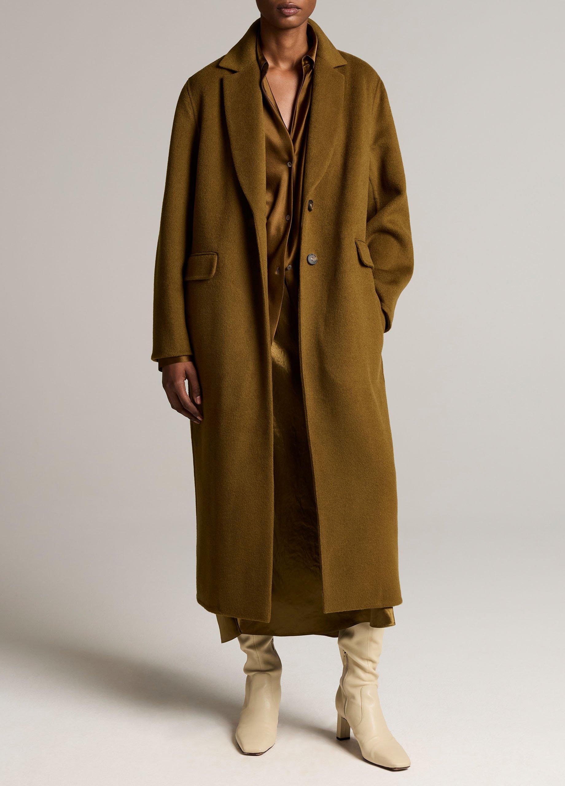Wool-Cashmere Single-Breasted Classic Coat image number 0