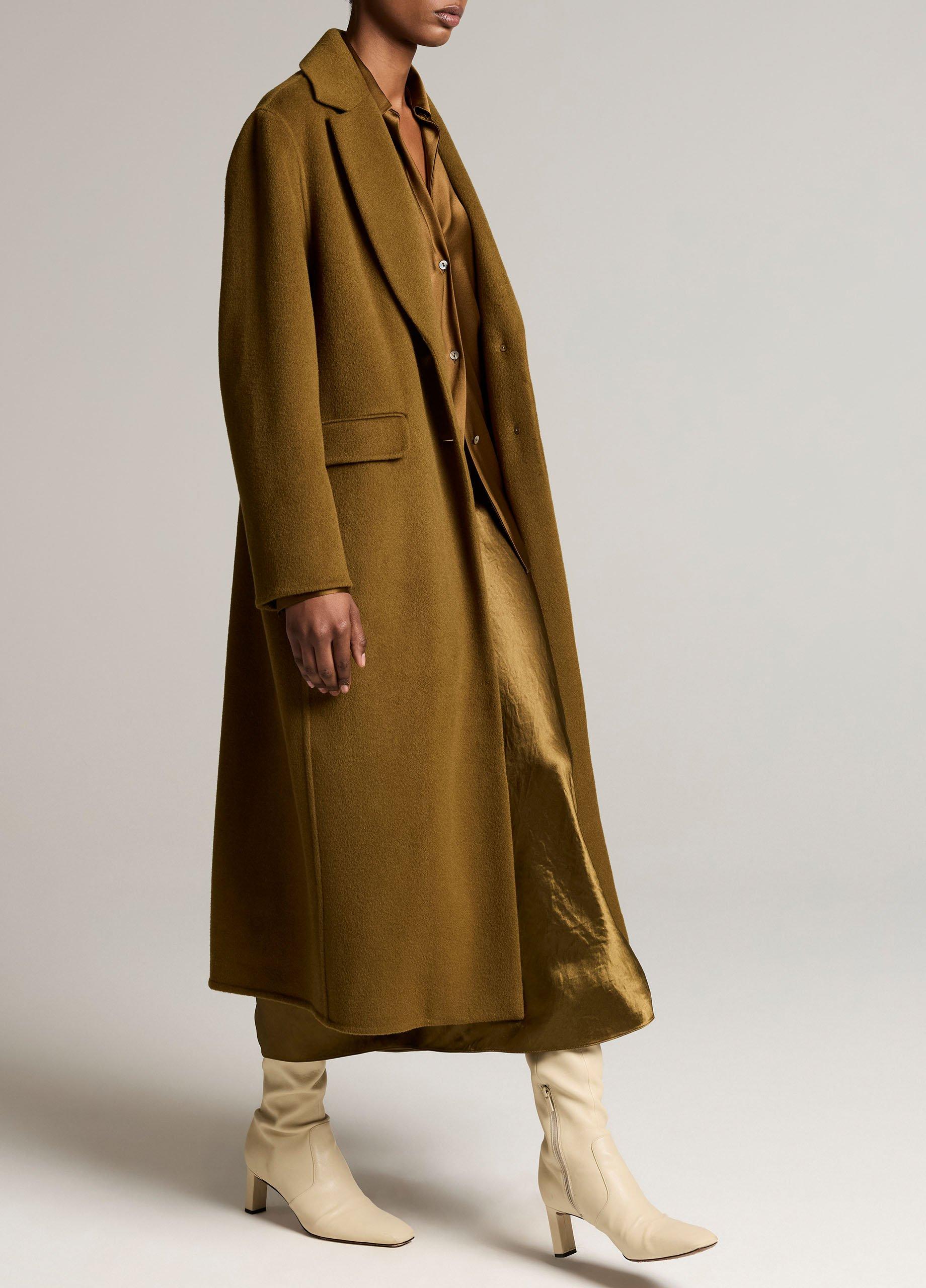 Wool-Cashmere Single-Breasted Classic Coat image number 1