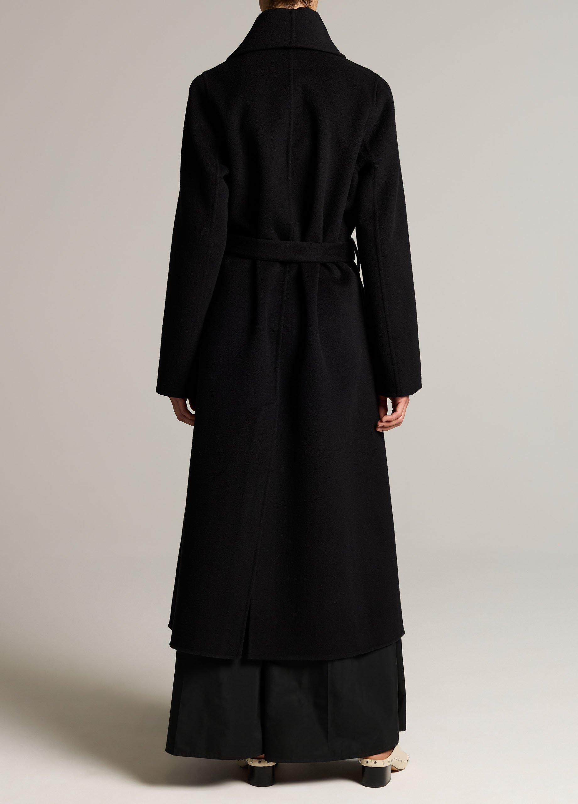 Wool-Cashmere Shawl-Collar Long Coat image number 2
