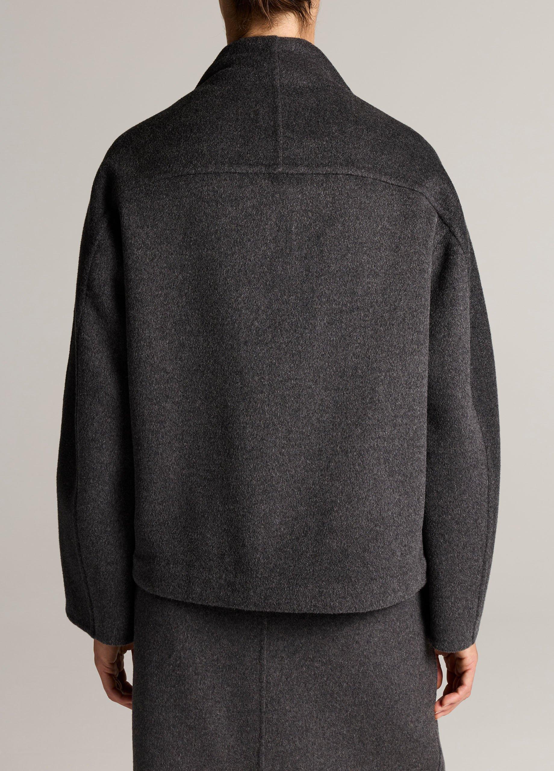 Wool-Cashmere Funnel-Neck Jacket image number 2