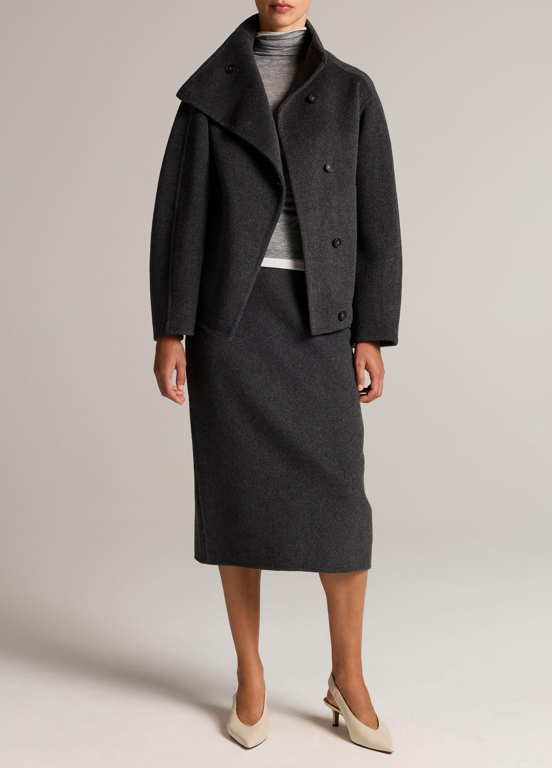 Wool-Cashmere Funnel-Neck Jacket image number 3