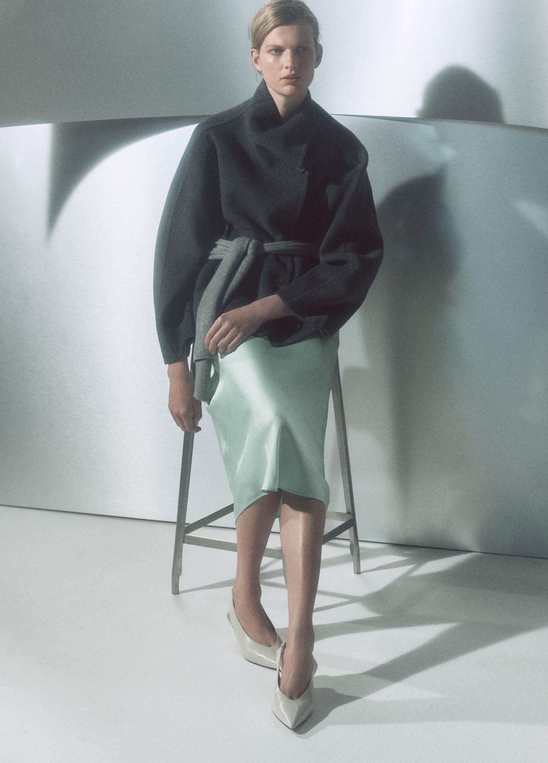 Wool-Cashmere Funnel-Neck Jacket image number 4